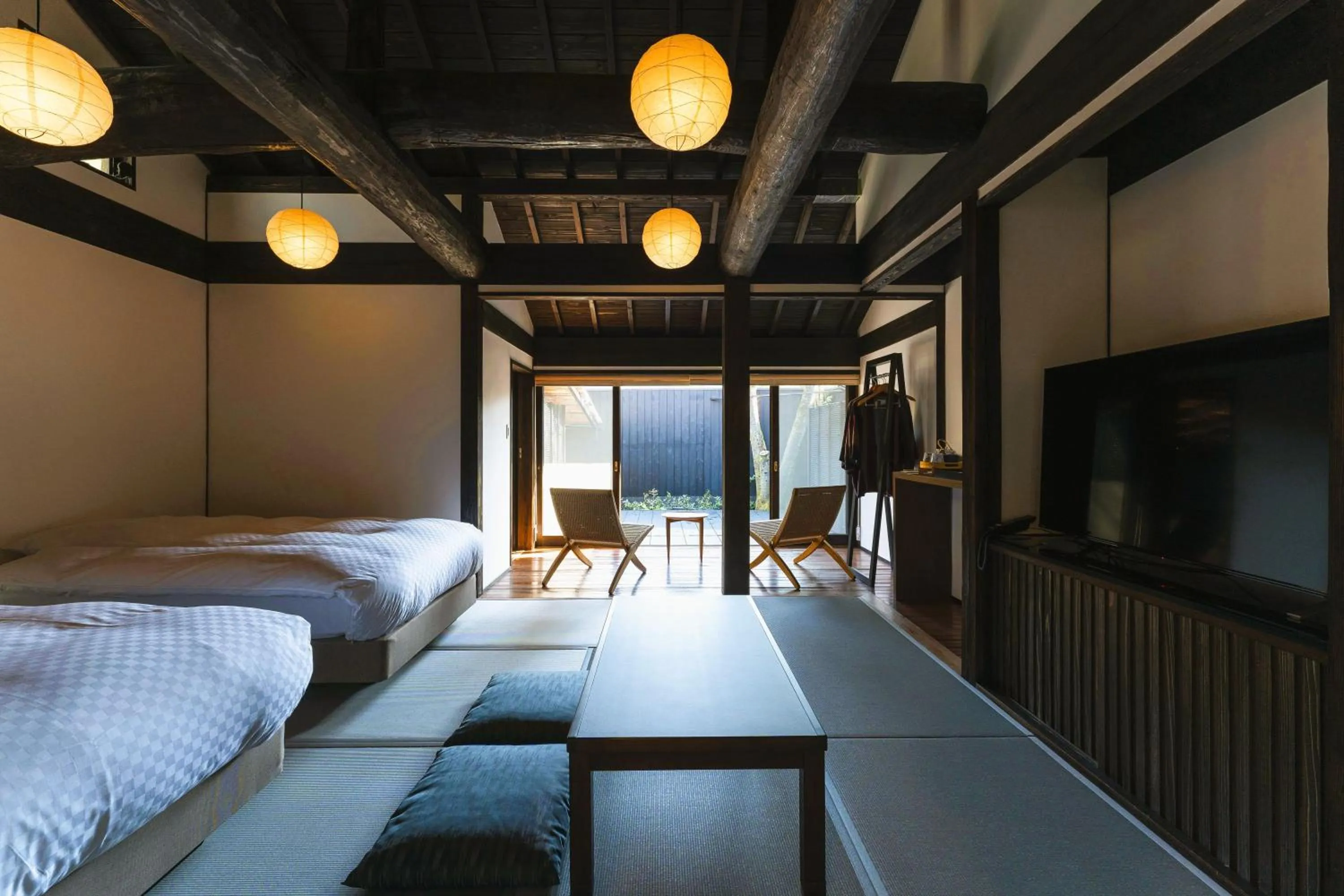 Photo of the whole room, Bed in Kyutei