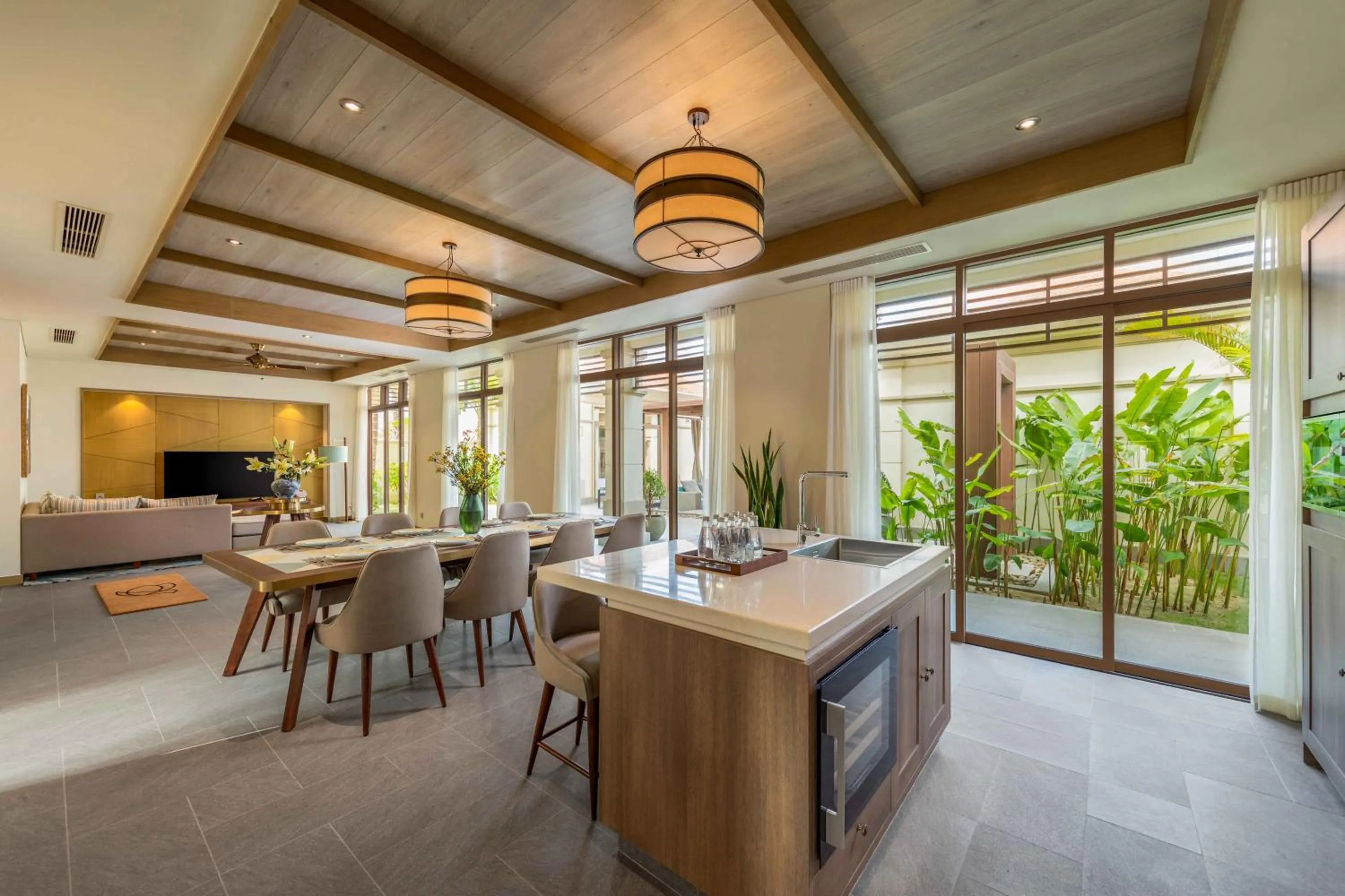 Seating area in Fusion Resort and Villas Da Nang