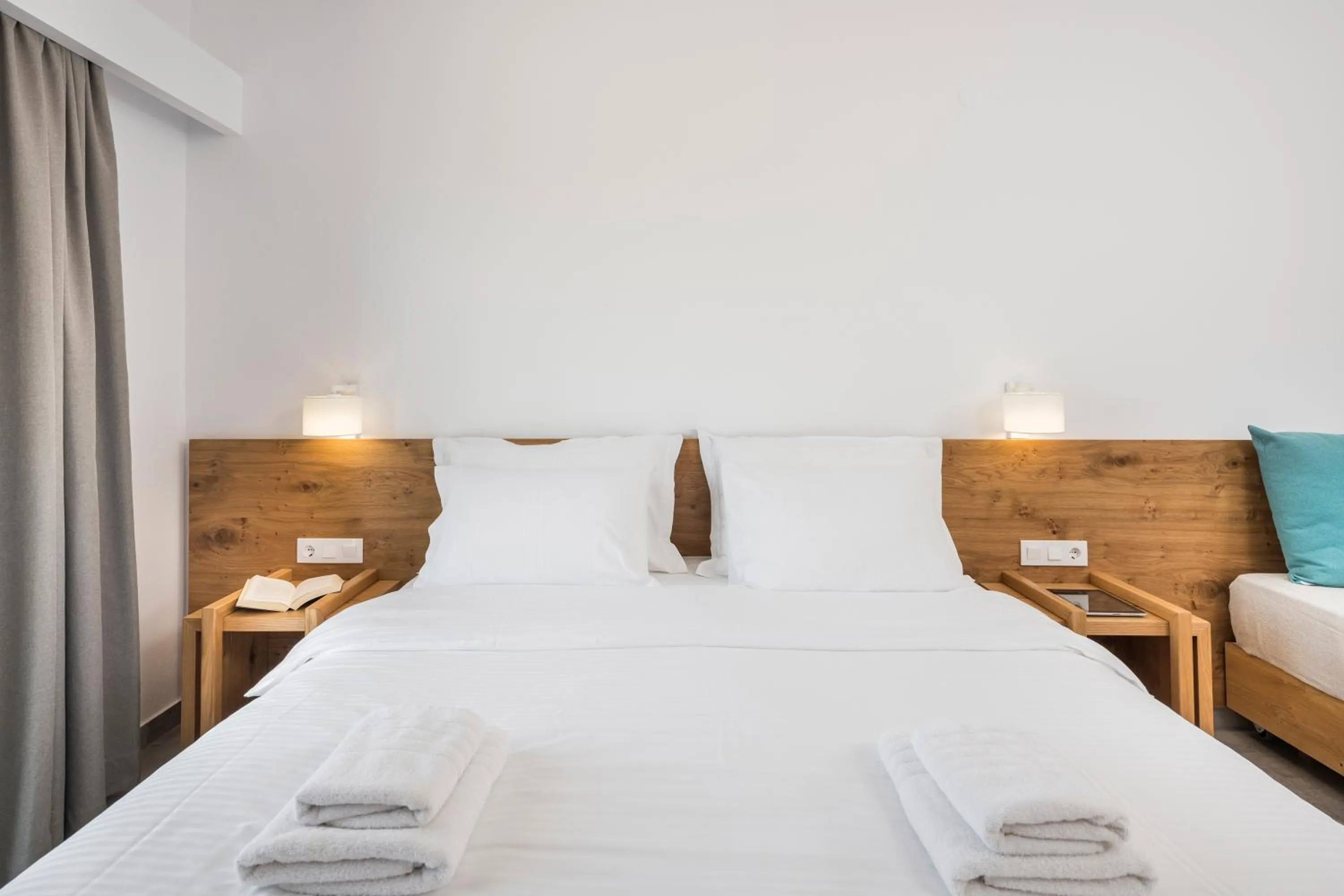 Bed in Glykeria Hotel