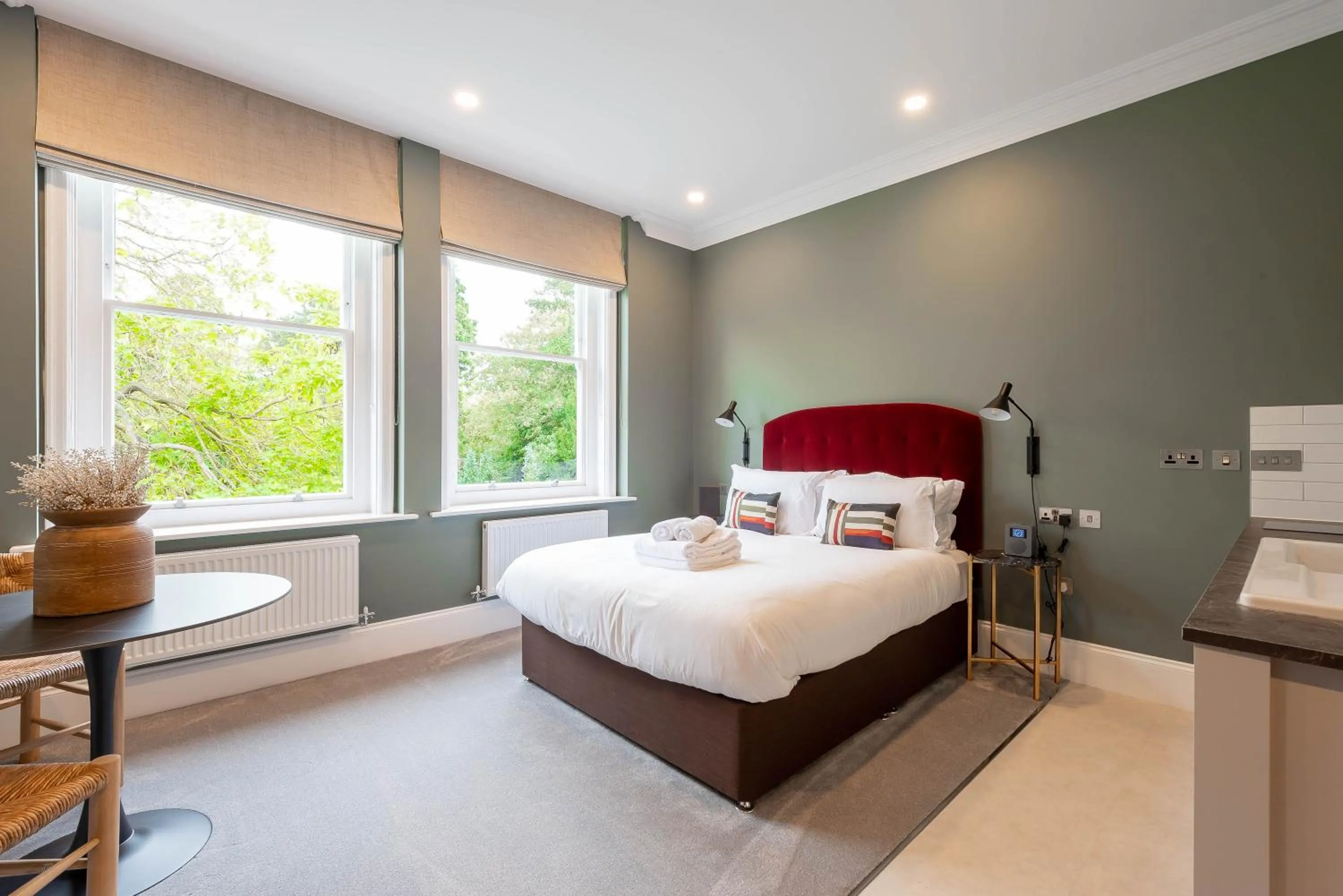 Bedroom, Bed in Old Abbey House