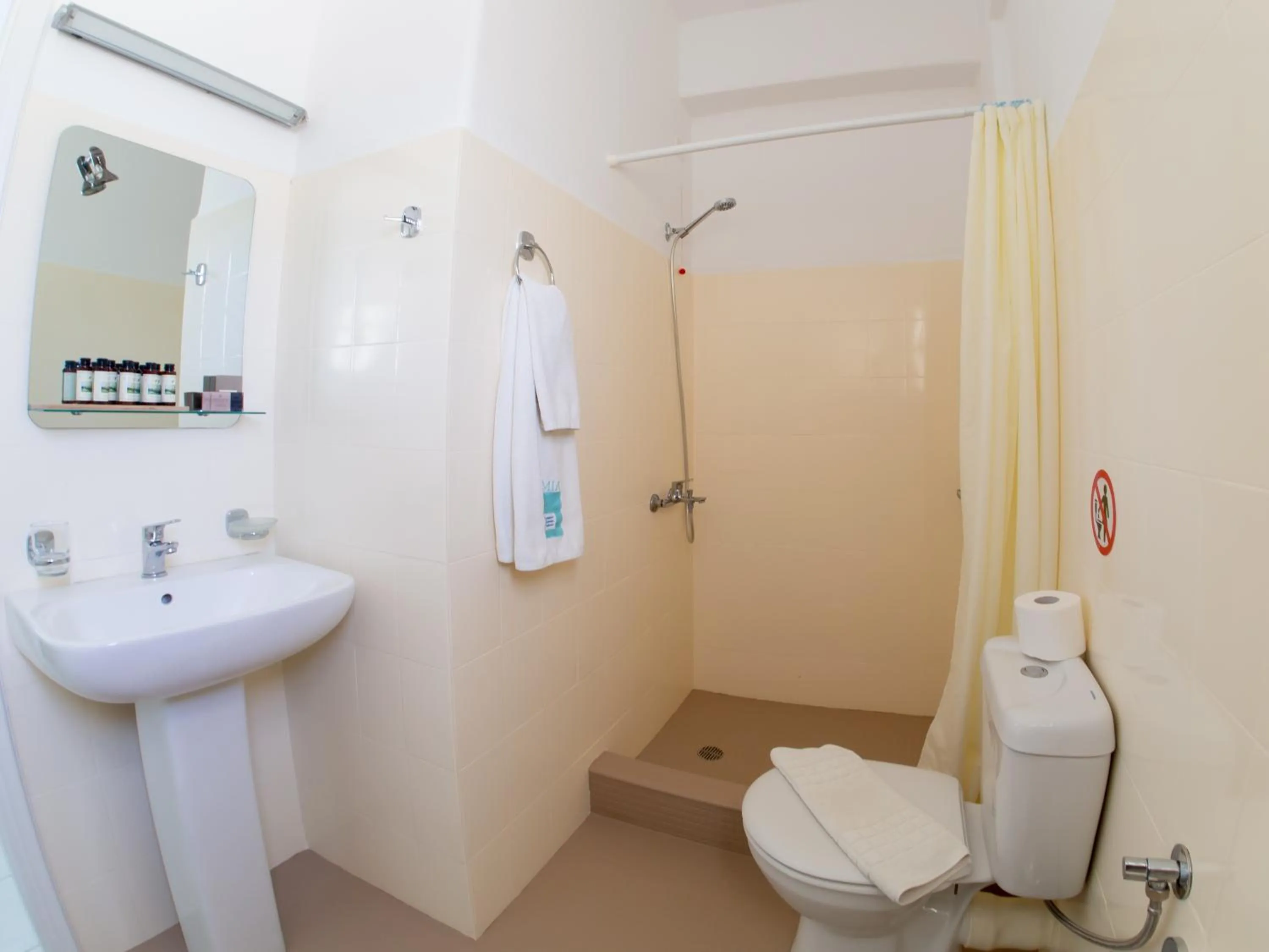 Shower in Amaryllis Beach Hotel