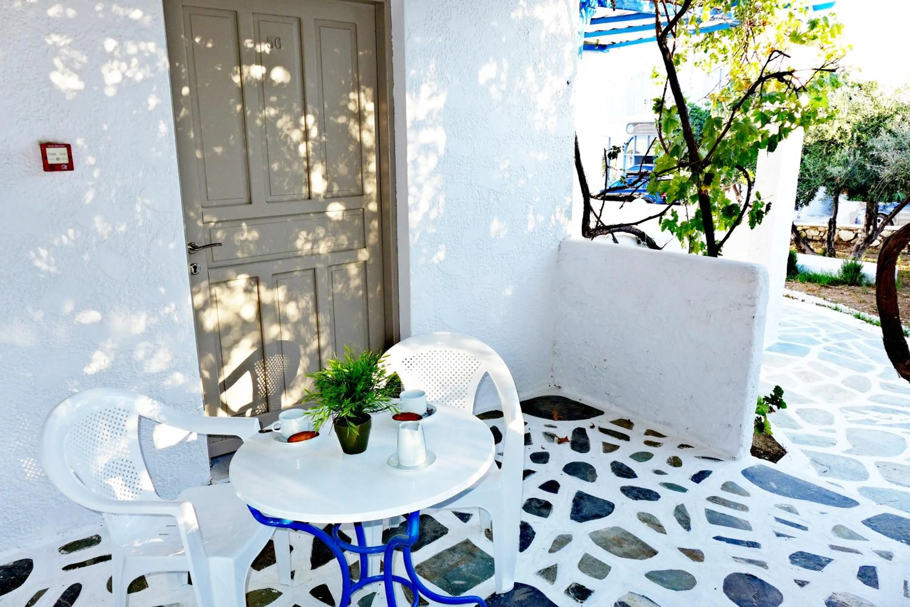 Patio in Amaryllis Beach Hotel