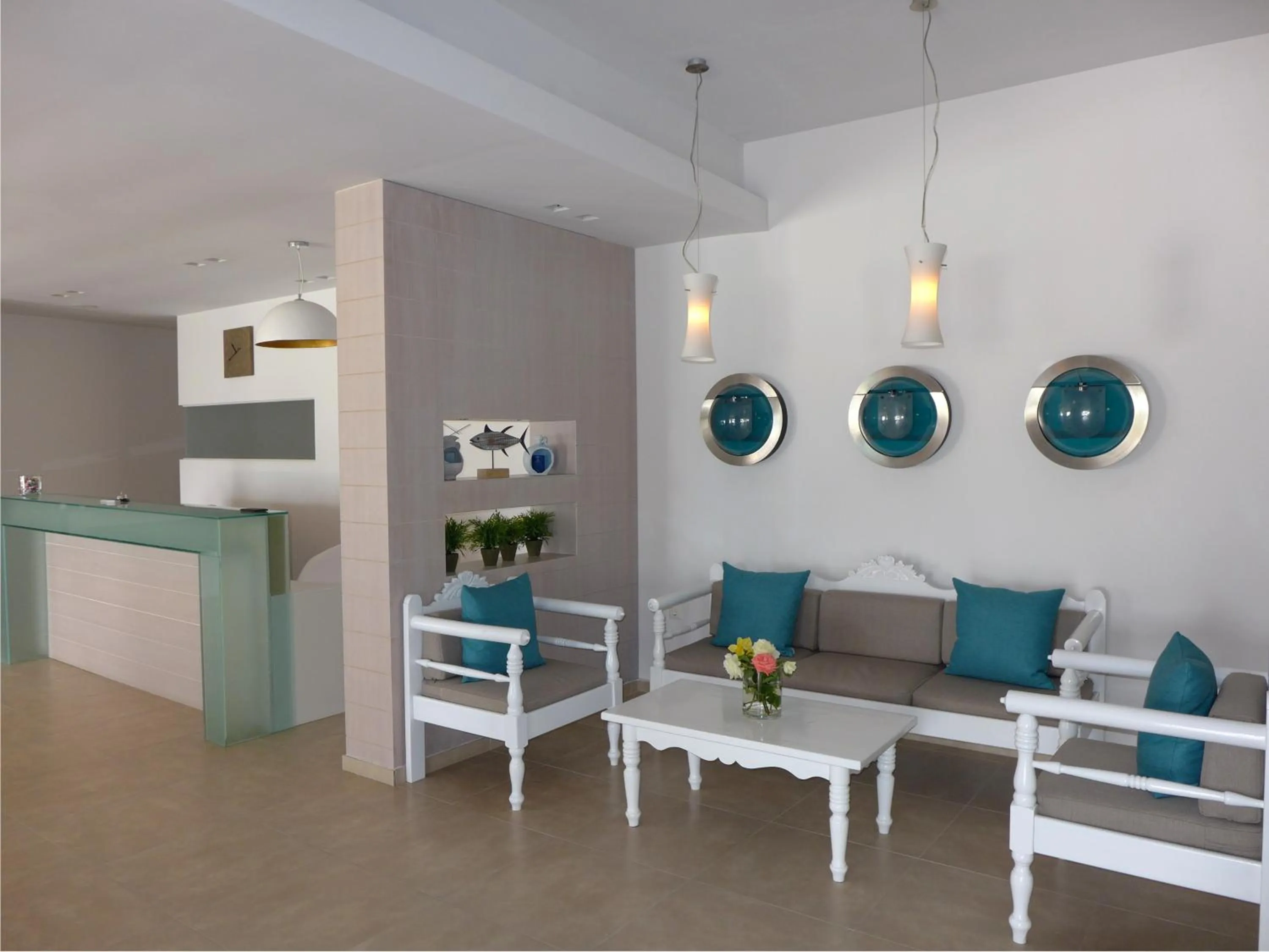 Lobby or reception in Amaryllis Beach Hotel