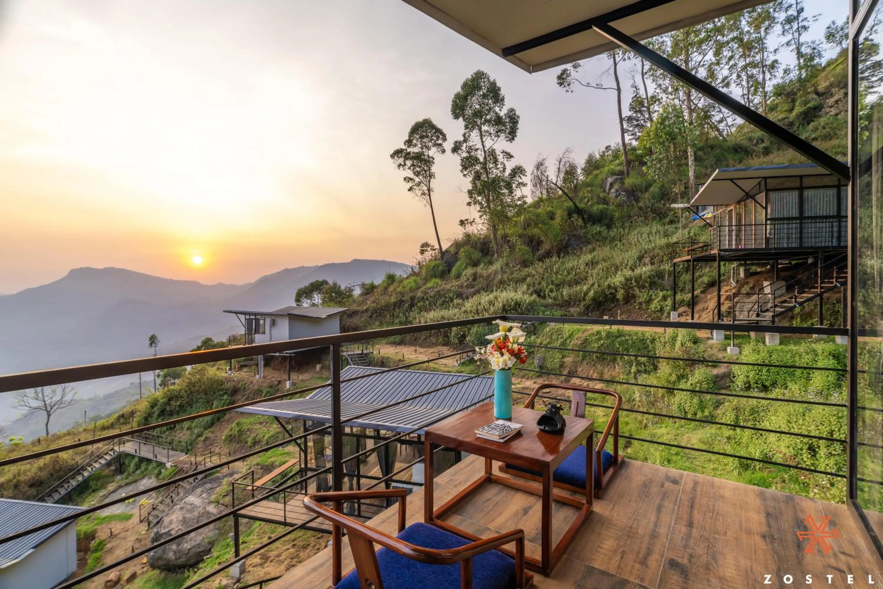 Balcony/Terrace in Zostel Plus Poombarai, Kodaikanal