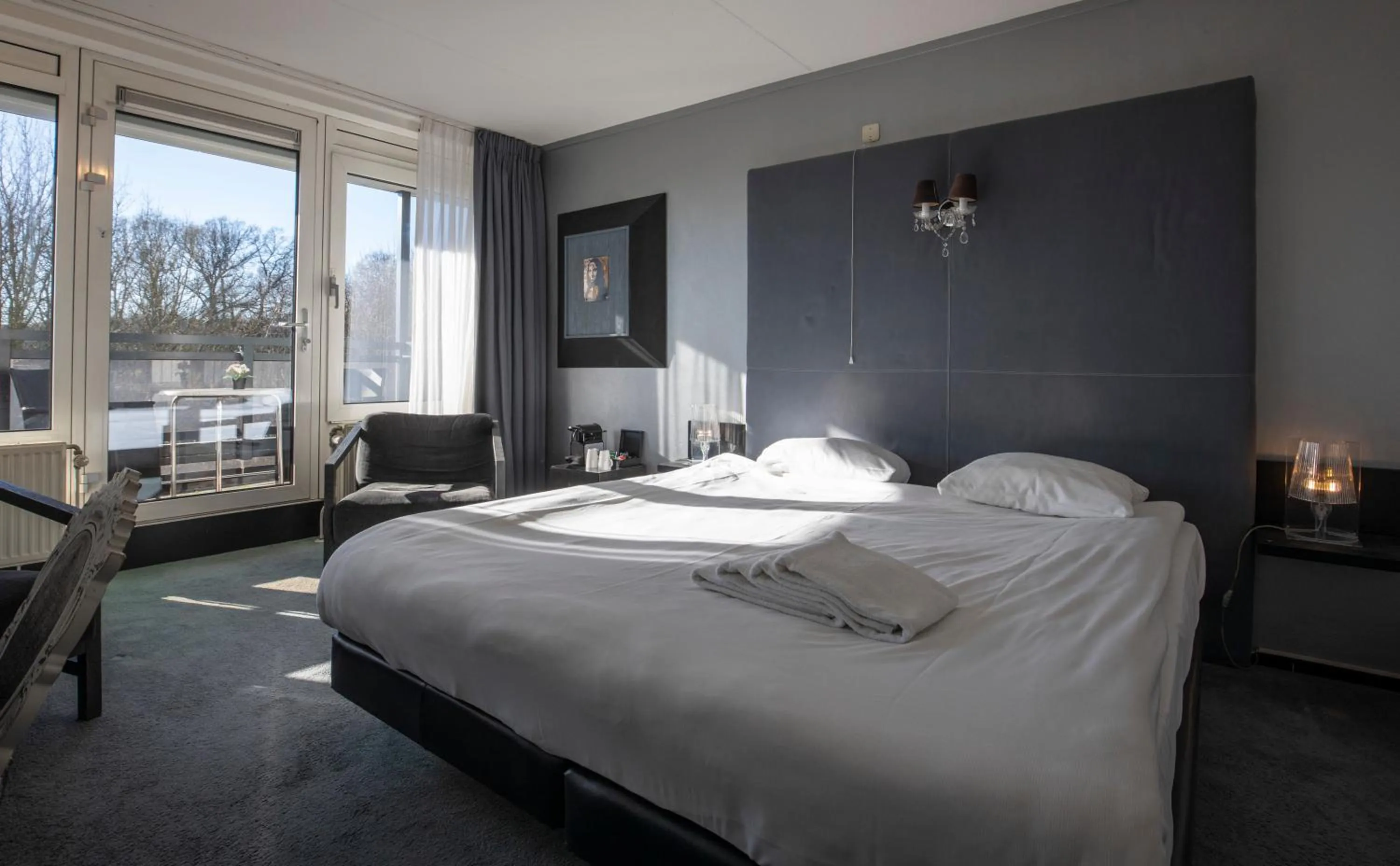 Photo of the whole room, Bed in Fletcher Hotel Landgoed Avegoor