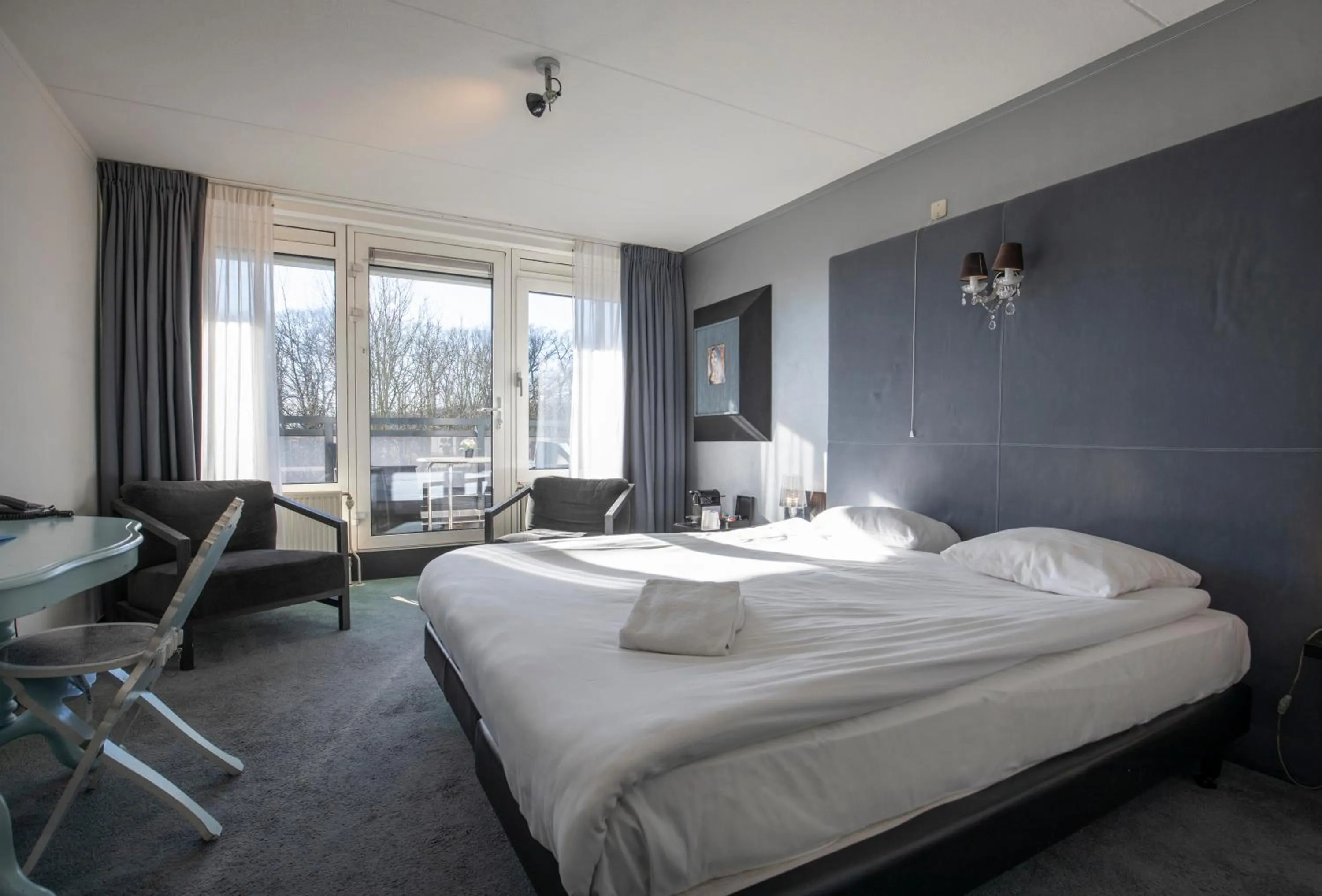 Photo of the whole room, Bed in Fletcher Hotel Landgoed Avegoor