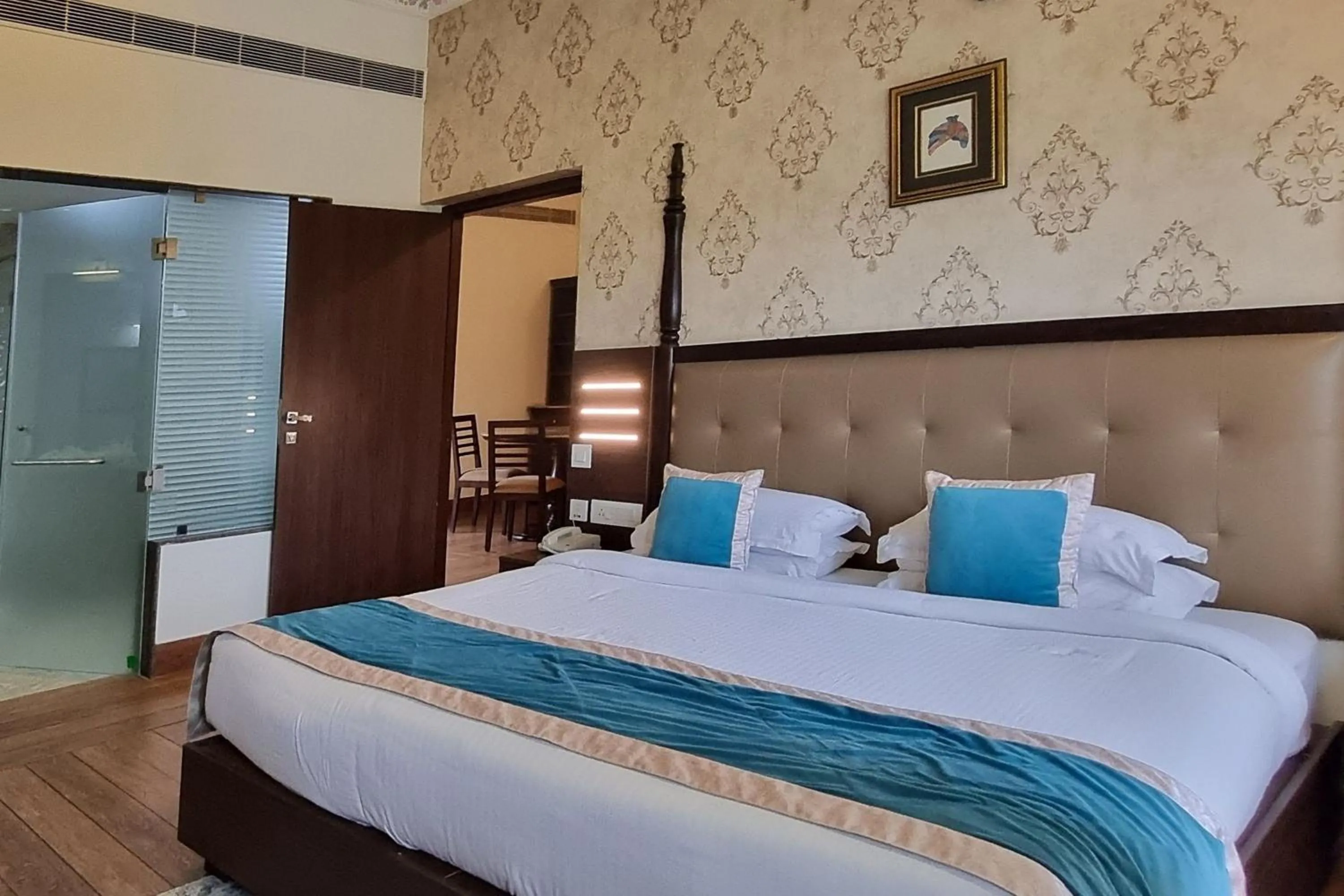 Bed in Labh Garh Palace Resort & Spa