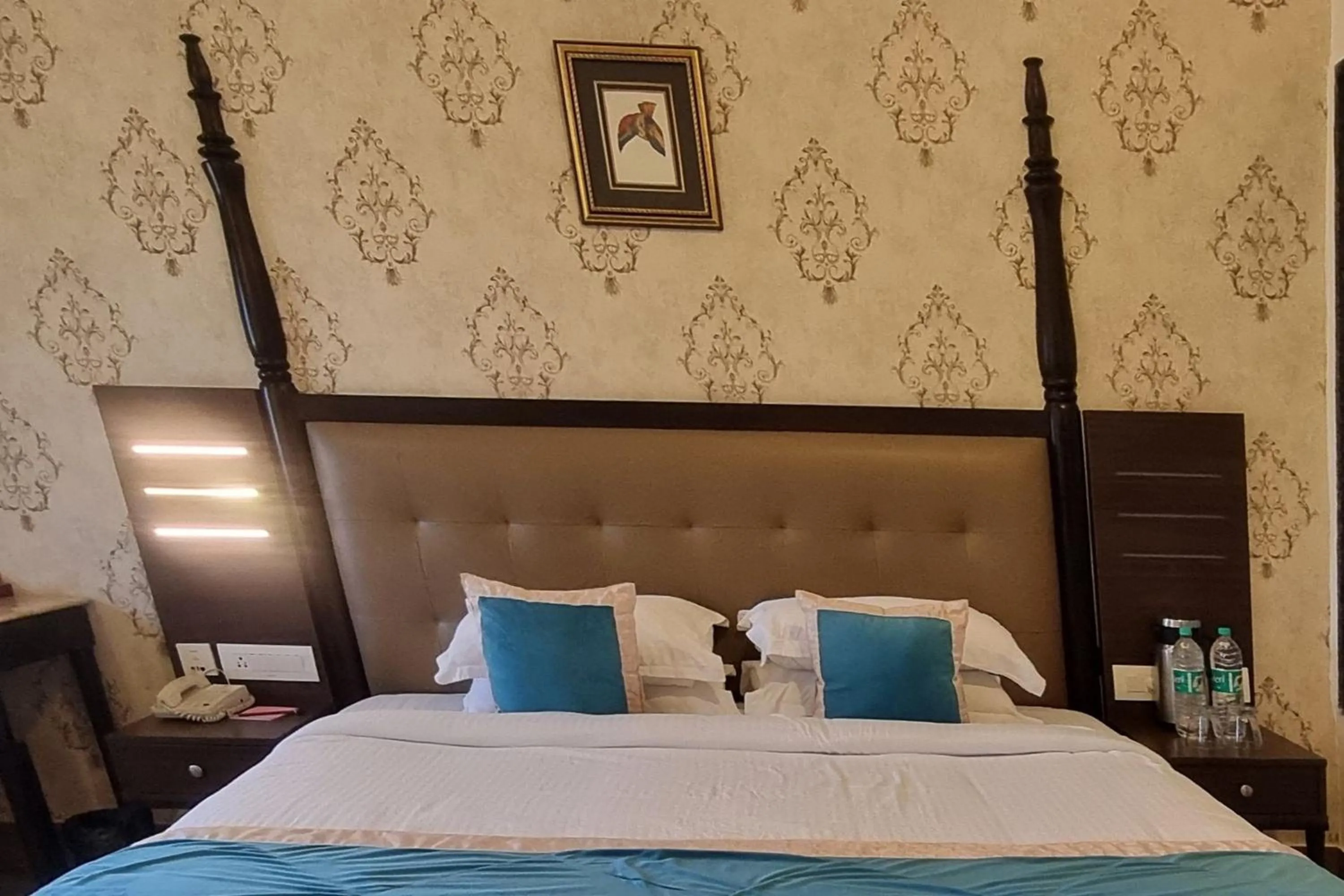 Bed in Labh Garh Palace Resort & Spa