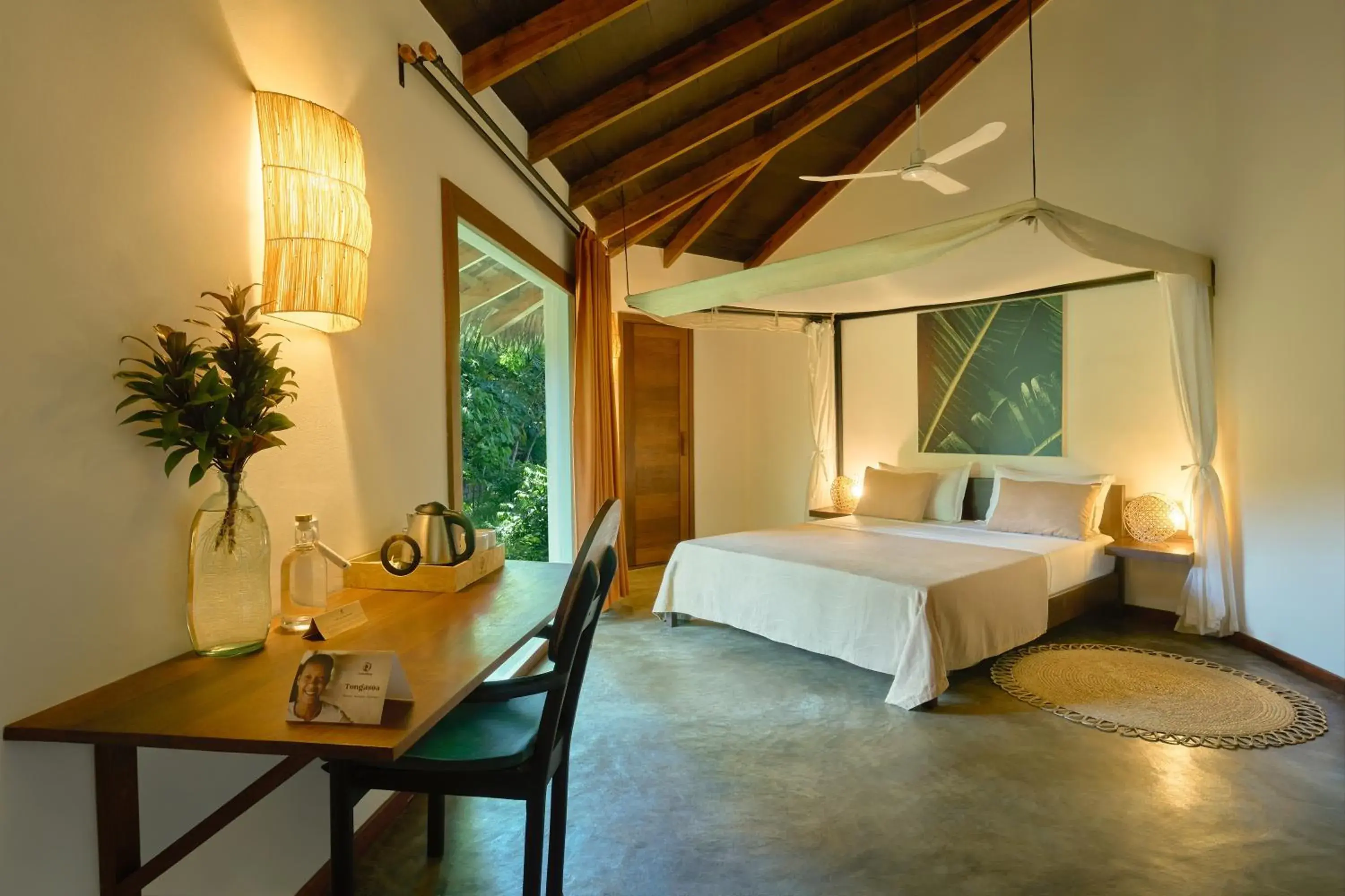 Patio, Bed in Loharano Lodge Patio, Bed in Loharano Lodge