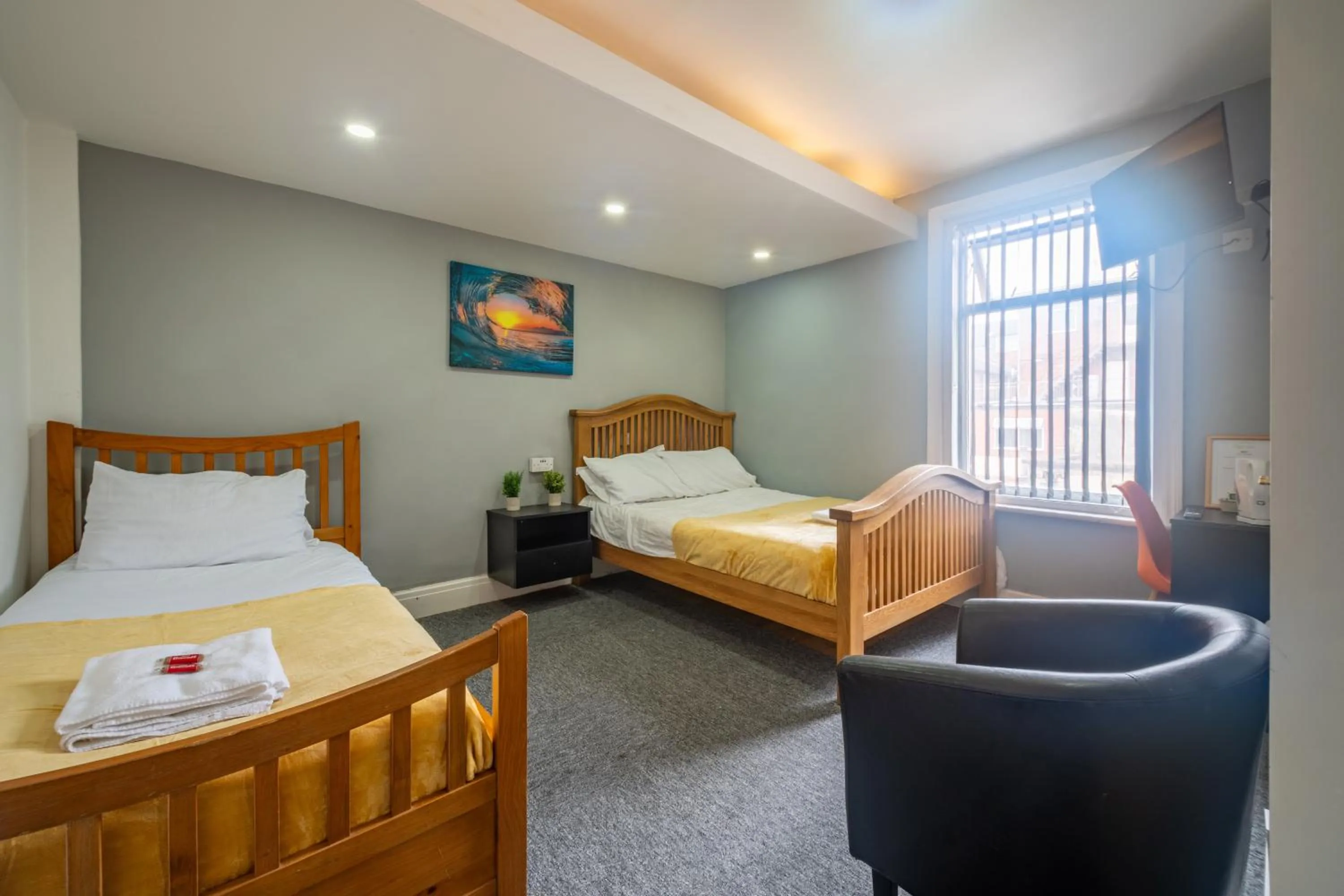 Bed in Driftwood Rooms