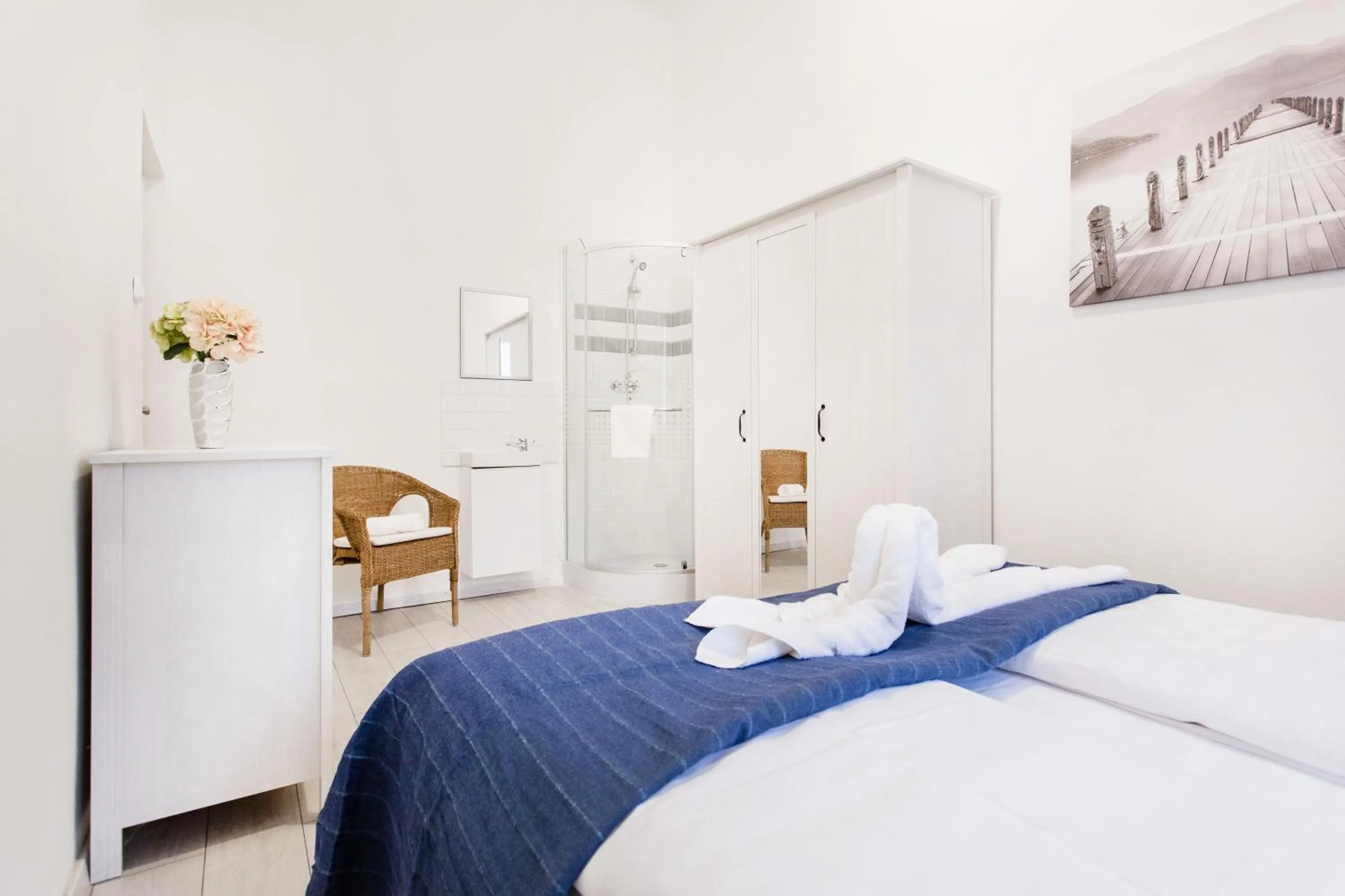 Bedroom, Bed in Grand Budapest Apartments