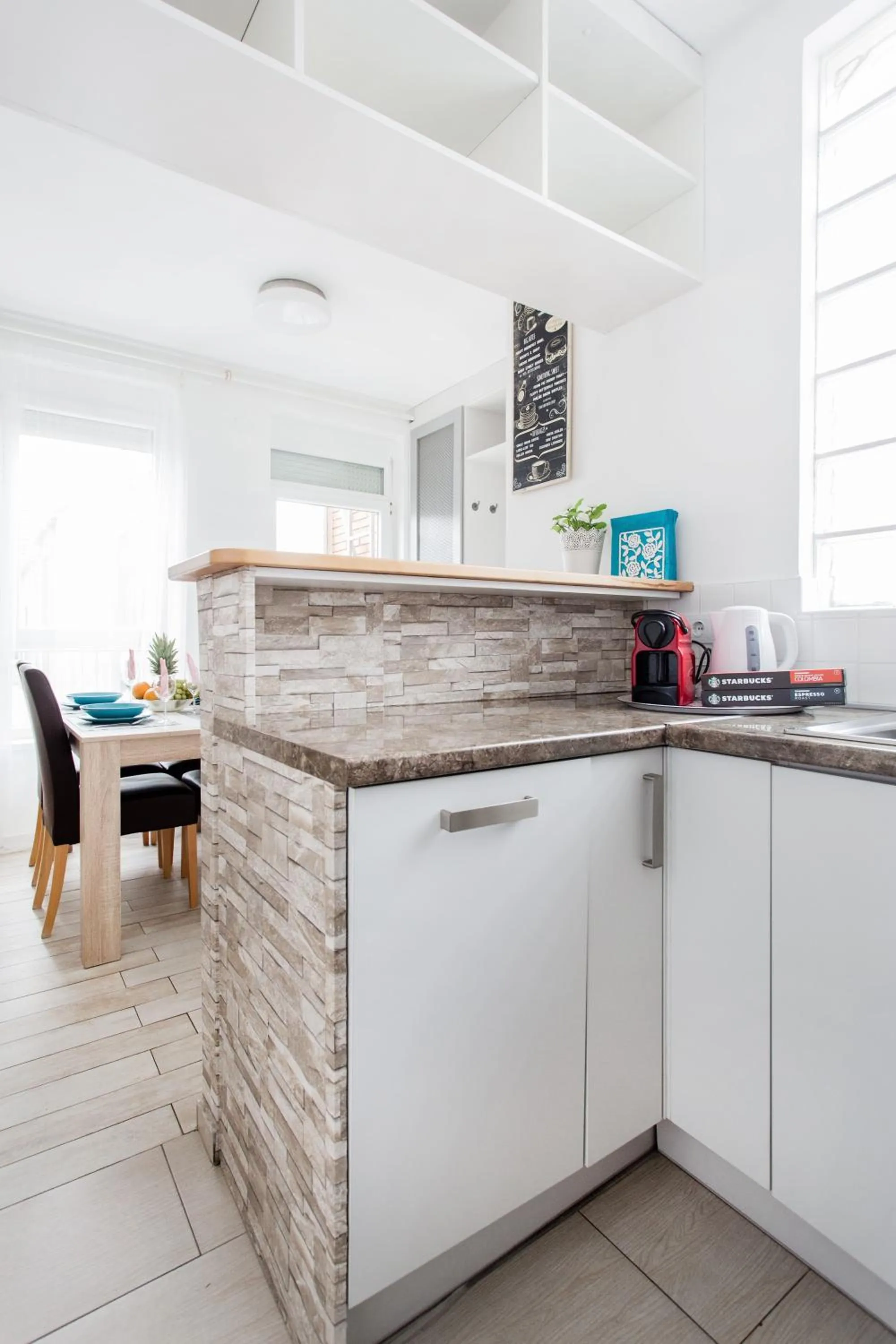 Kitchen or kitchenette in Grand Budapest Apartments