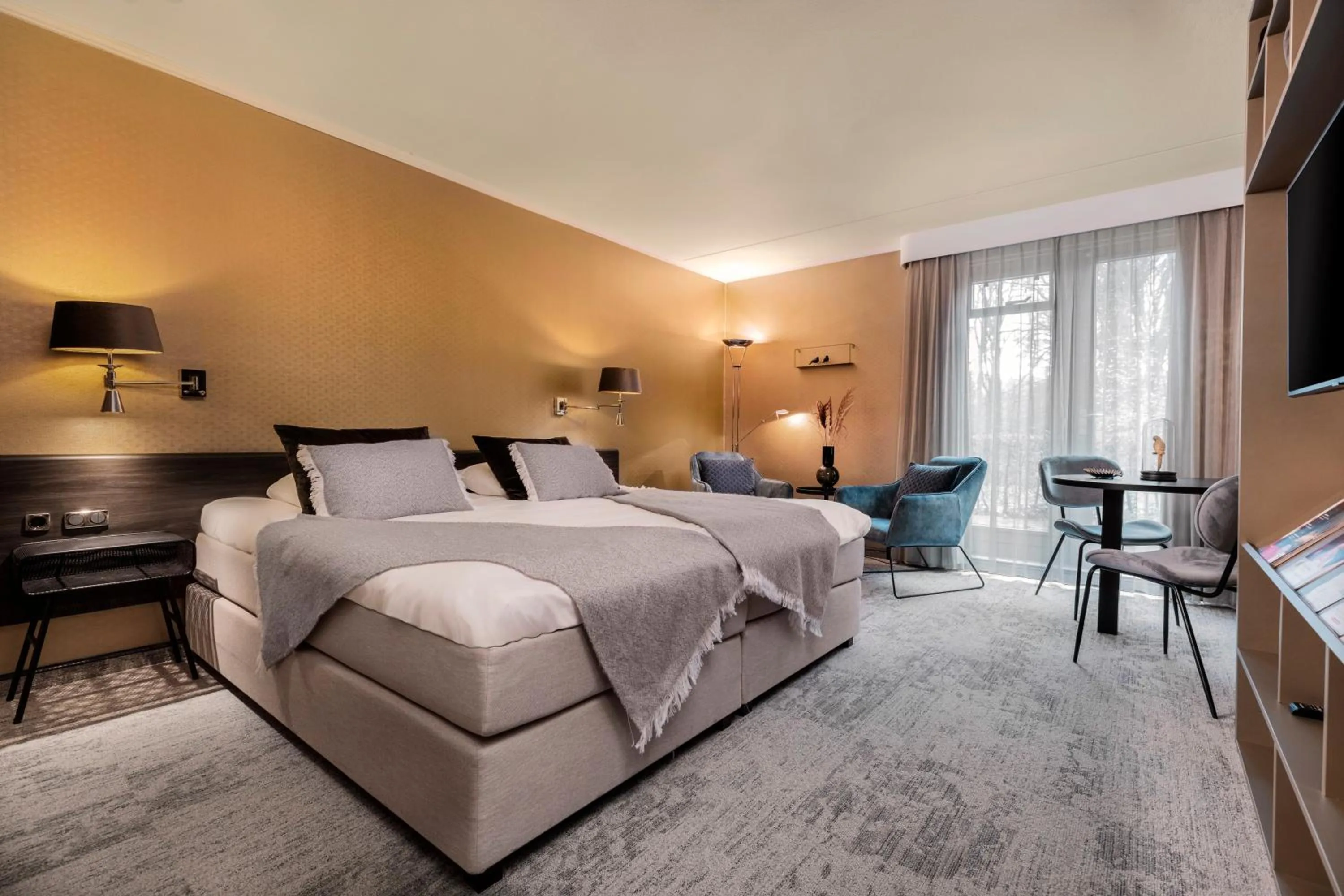 Balcony/Terrace, Bed in Landgoed De Wilmersberg