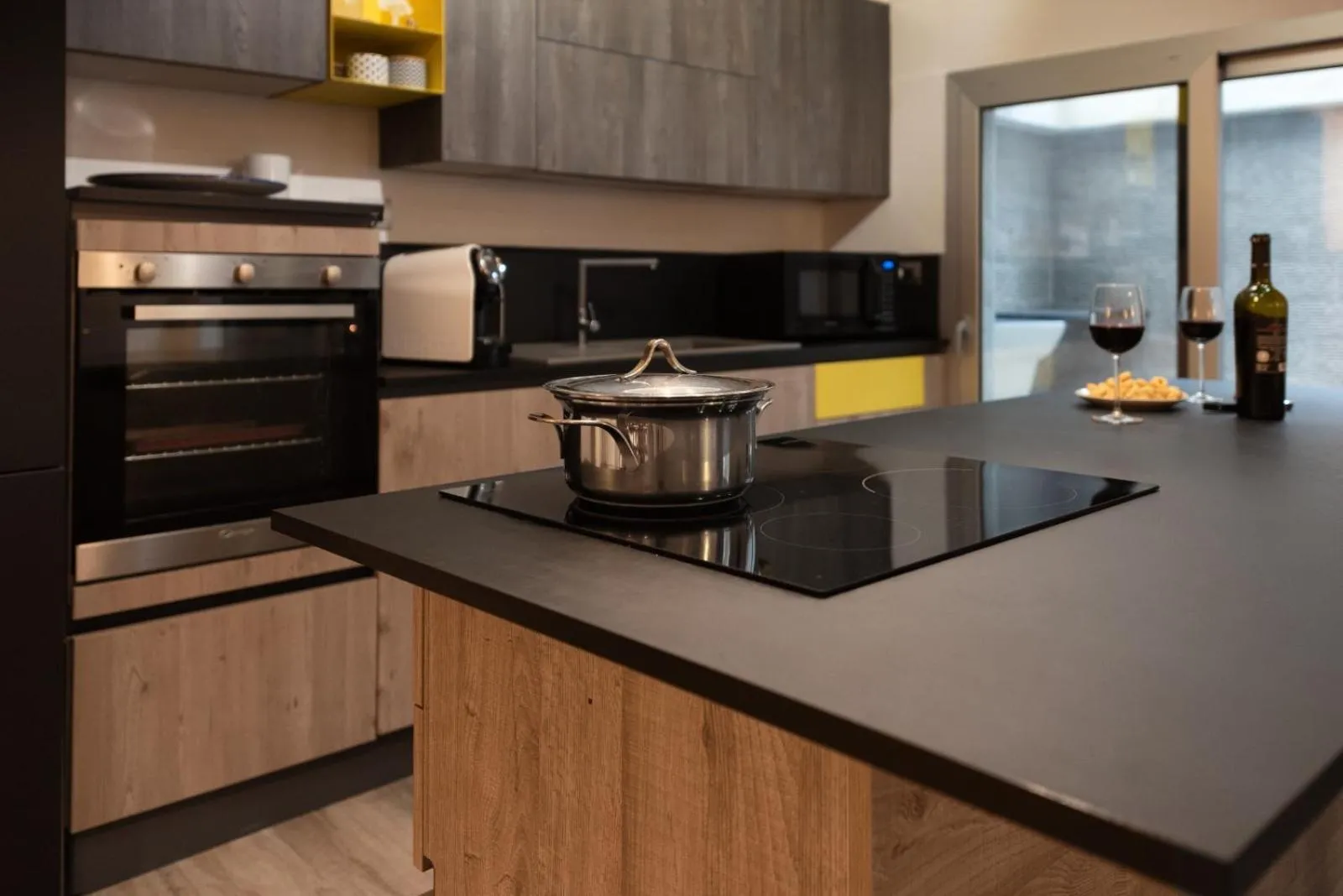 Kitchen or kitchenette in B&B White con Parcheggio Privato