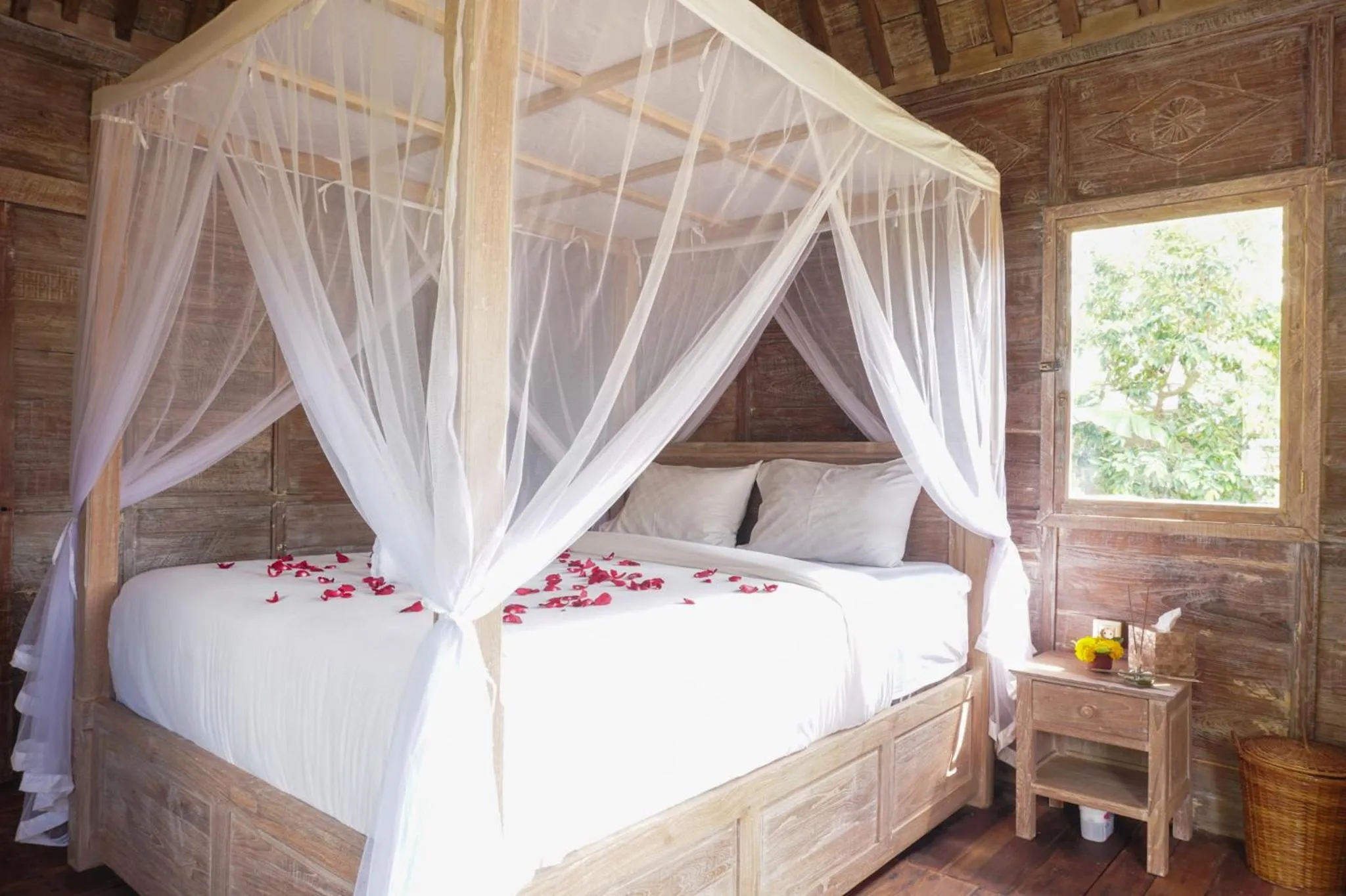 Bed in Nunu Bali Eco Friendly Retreat