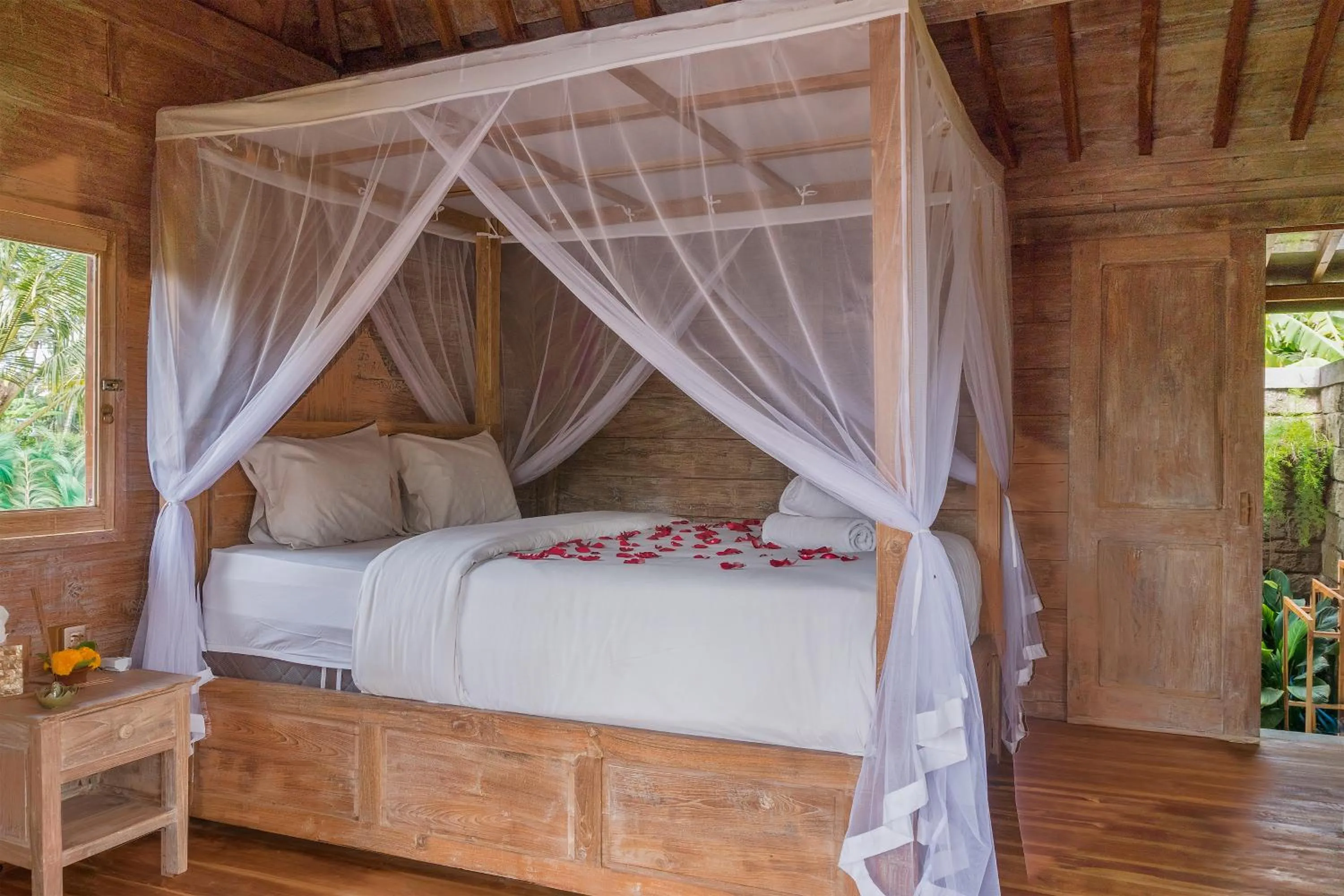 Bed in Nunu Bali Eco Friendly Retreat