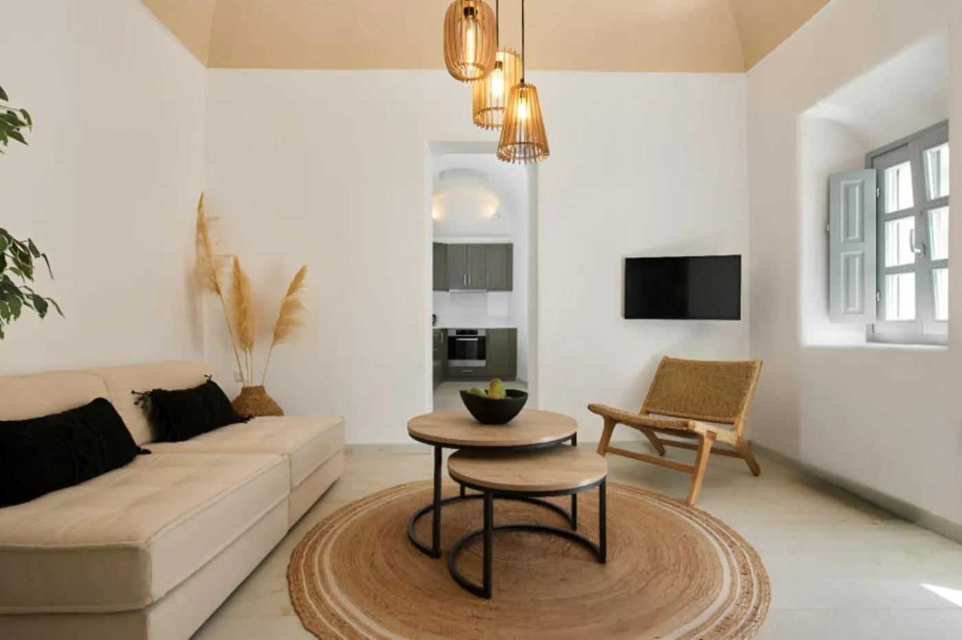 TV and multimedia in Arxegono Cave Houses Santorini