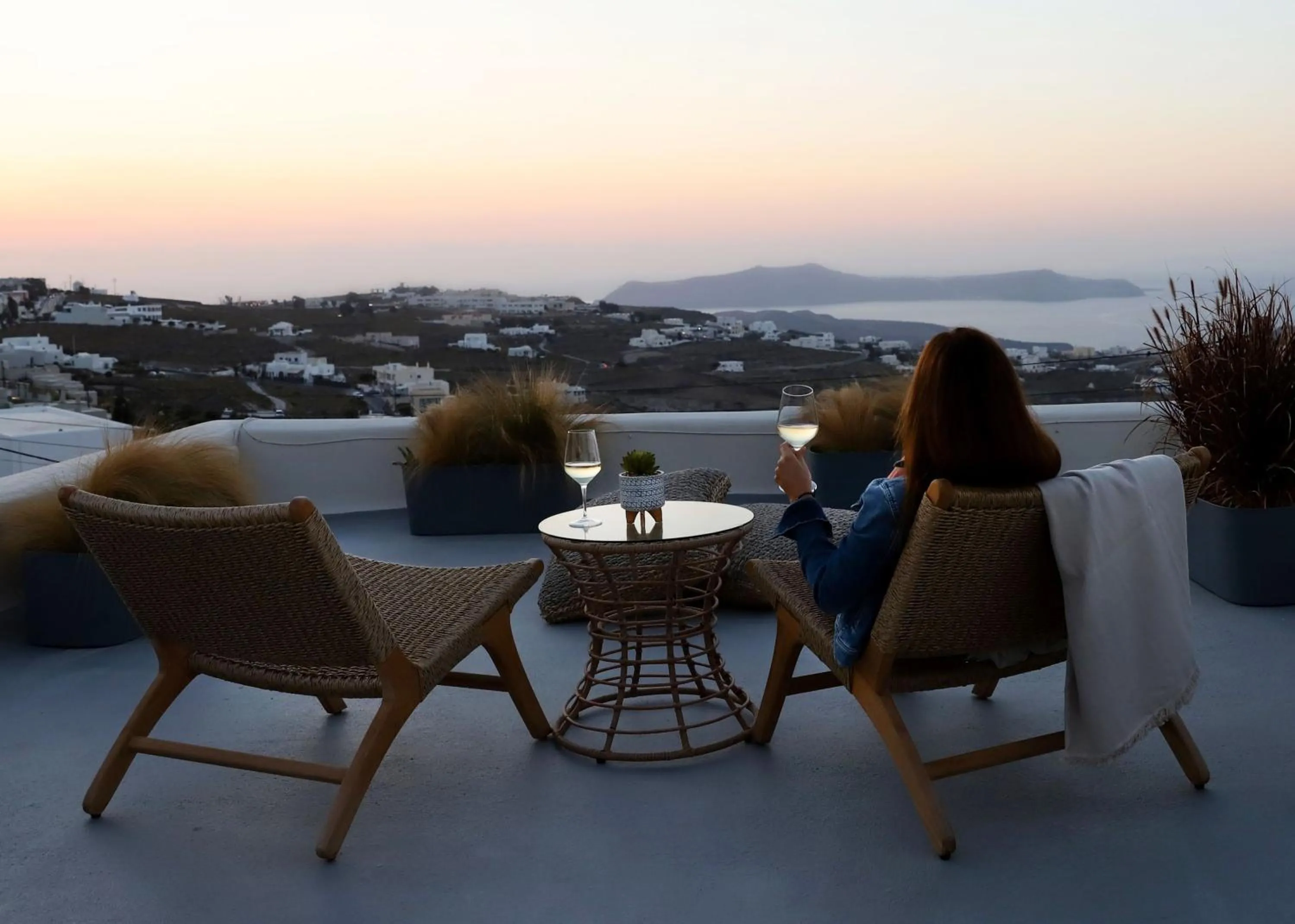 Balcony/Terrace in Arxegono Cave Houses Santorini