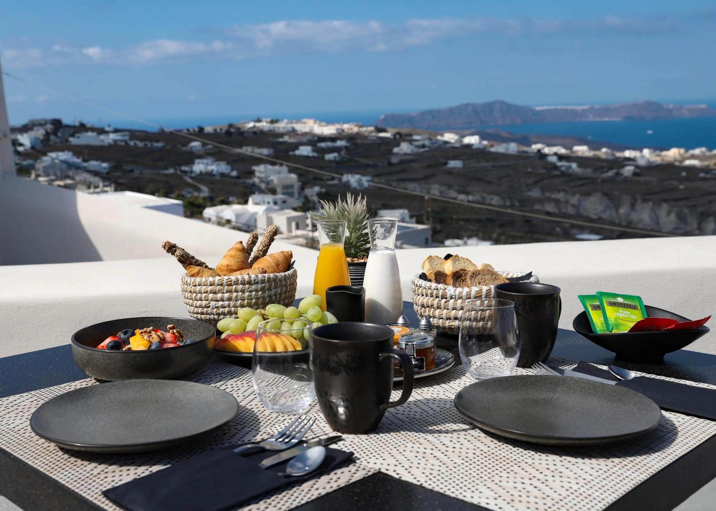 Breakfast in Arxegono Cave Houses Santorini