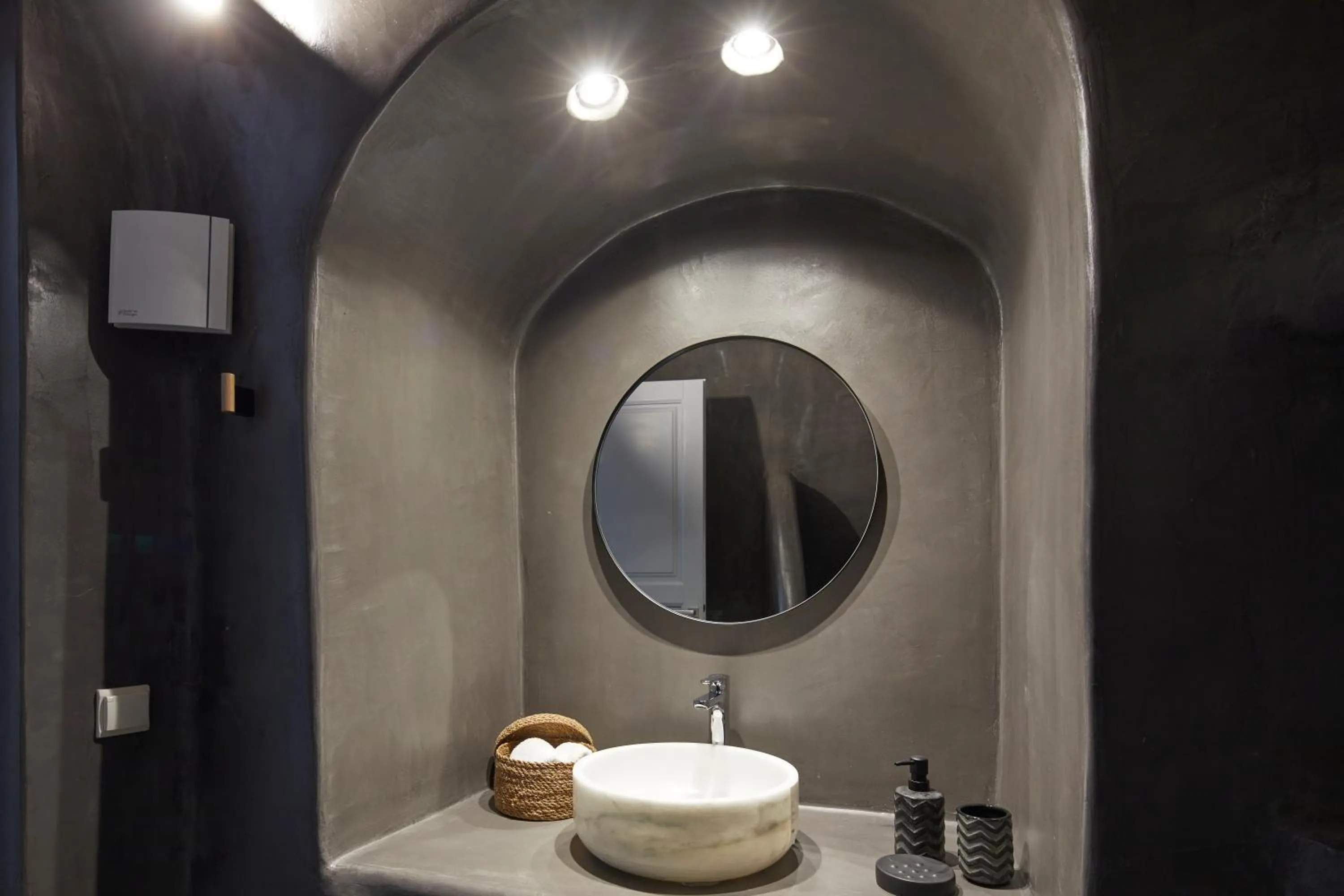 Bathroom in Arxegono Cave Houses Santorini