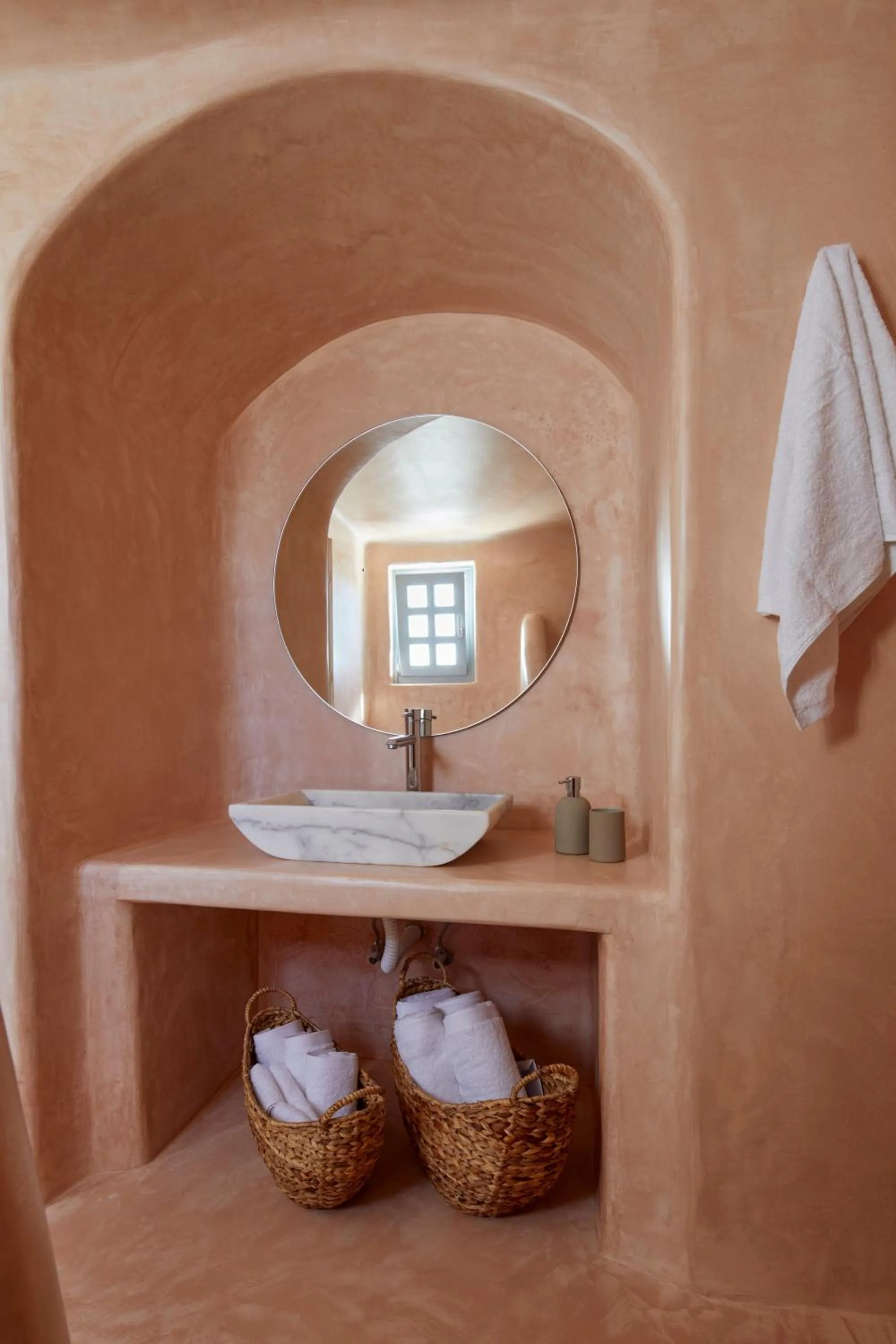Bathroom in Arxegono Cave Houses Santorini