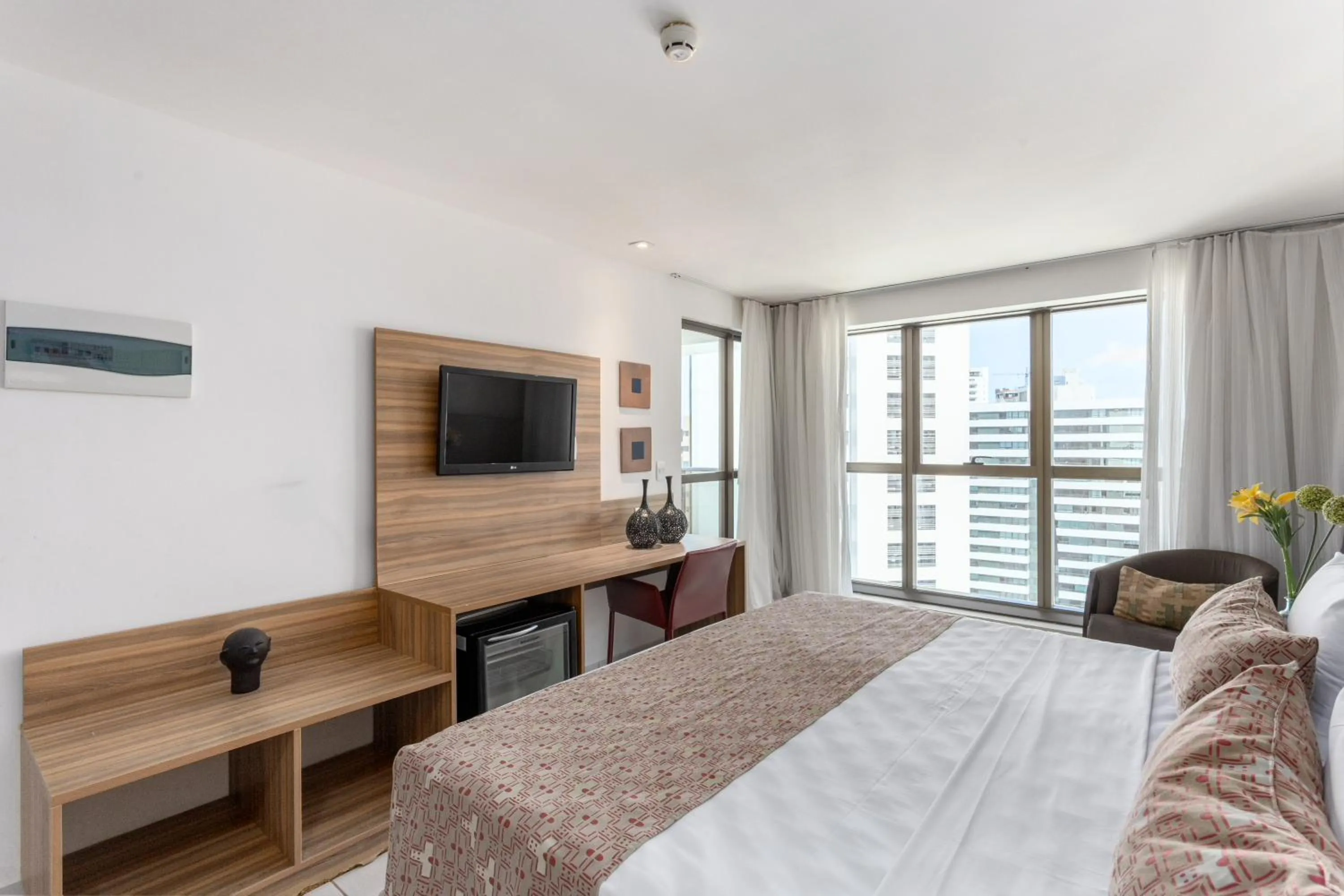 Bed in HY Apartaments & Hotels-Boa Viagem