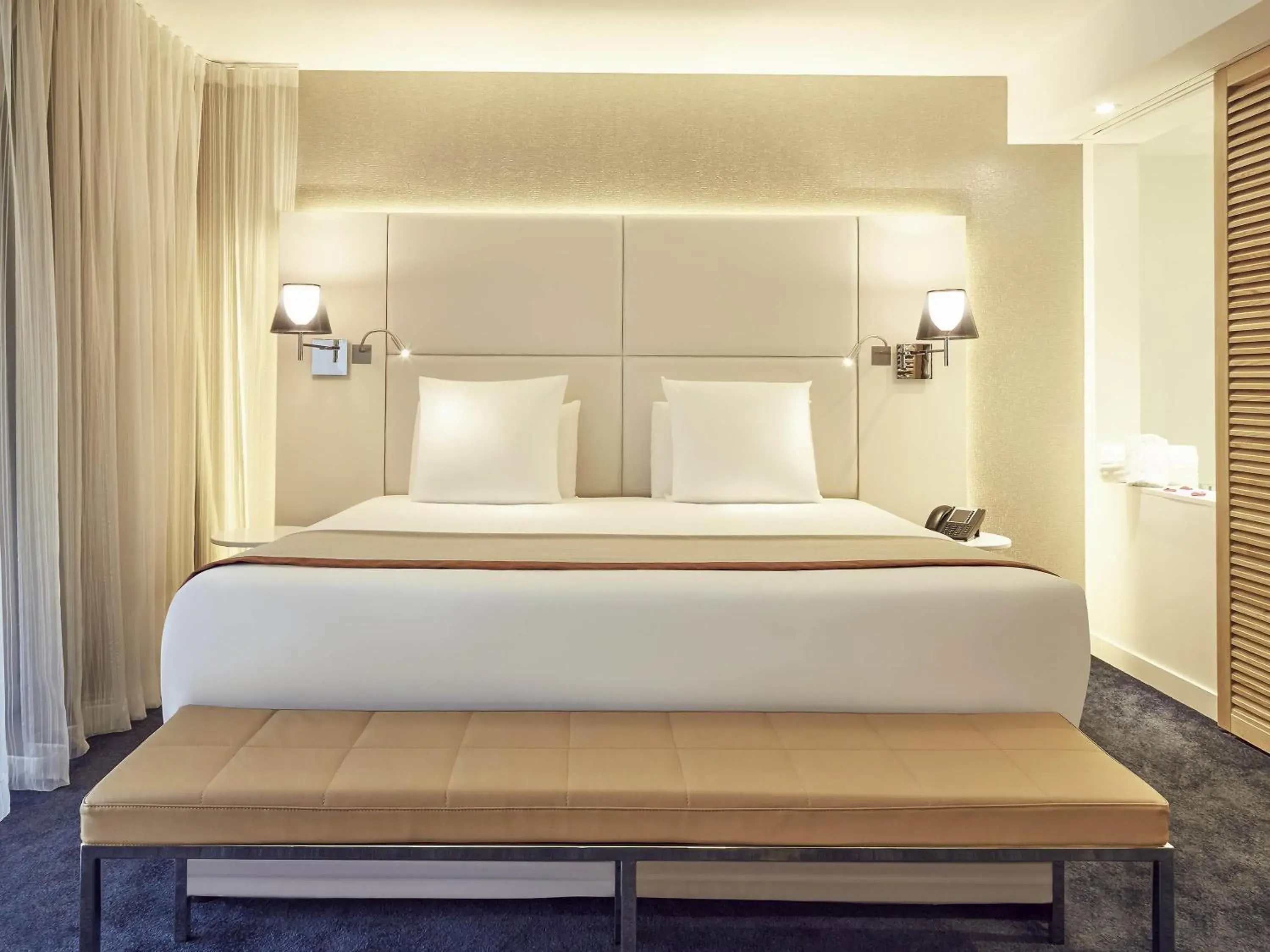 Bedroom, Bed in Mercure Hotel Golf Cap d'Agde Bedroom, Bed in Mercure Hotel Golf Cap d'Agde