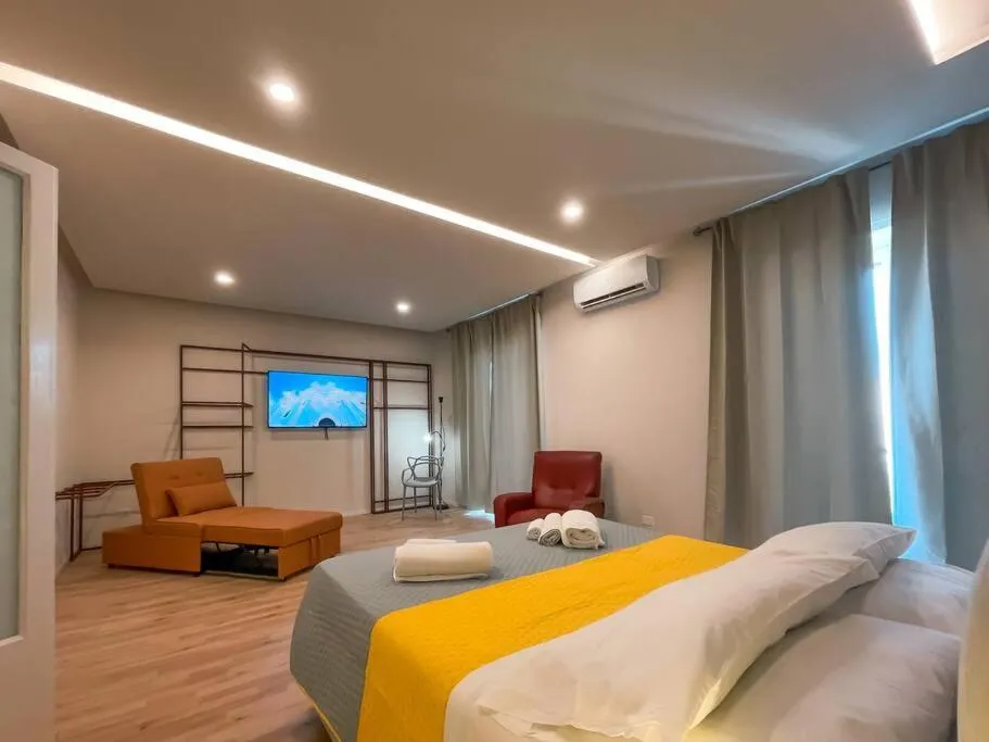 Bed in Myosotis luxury apartment