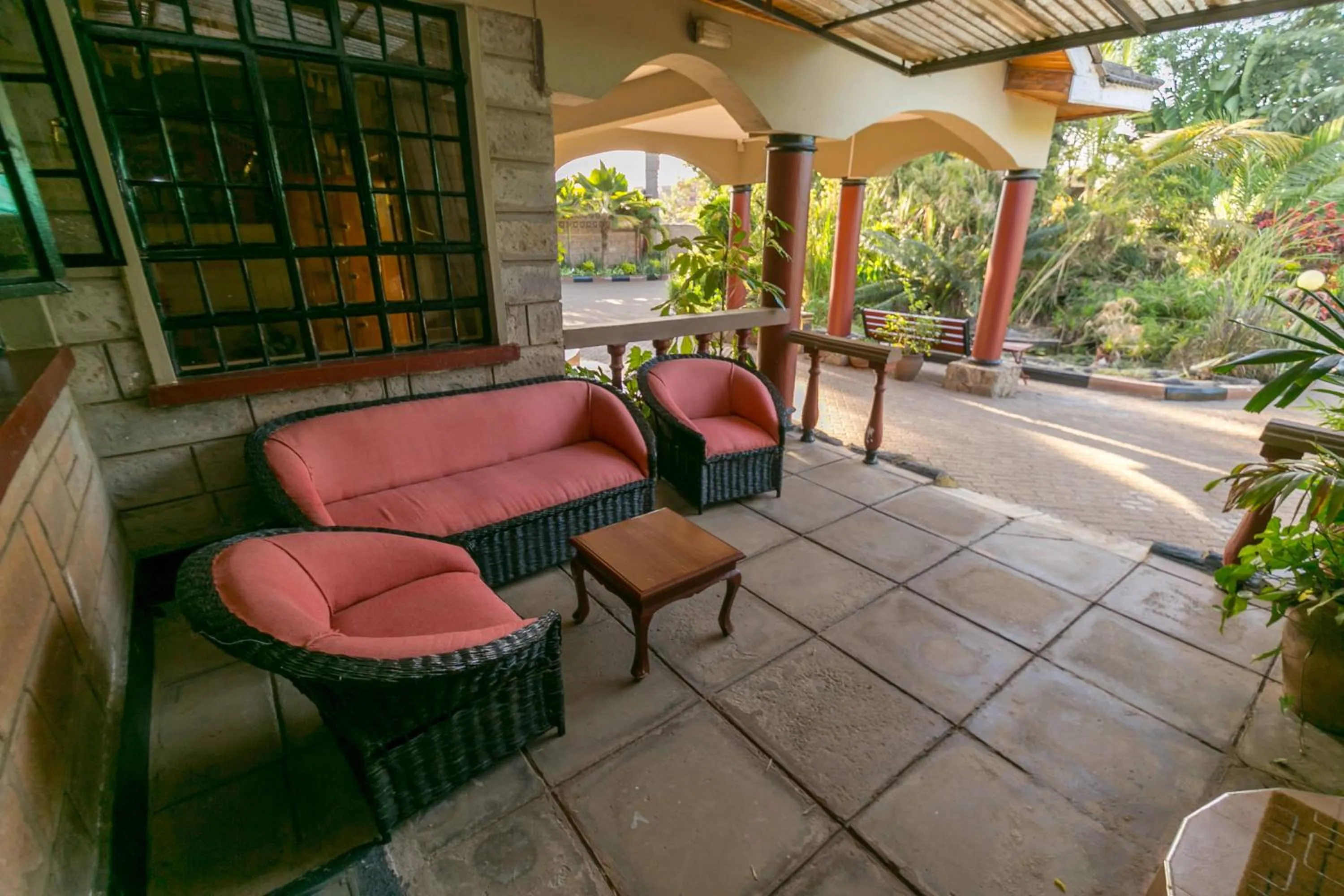 Seating area in Fahari Gardens Hotel