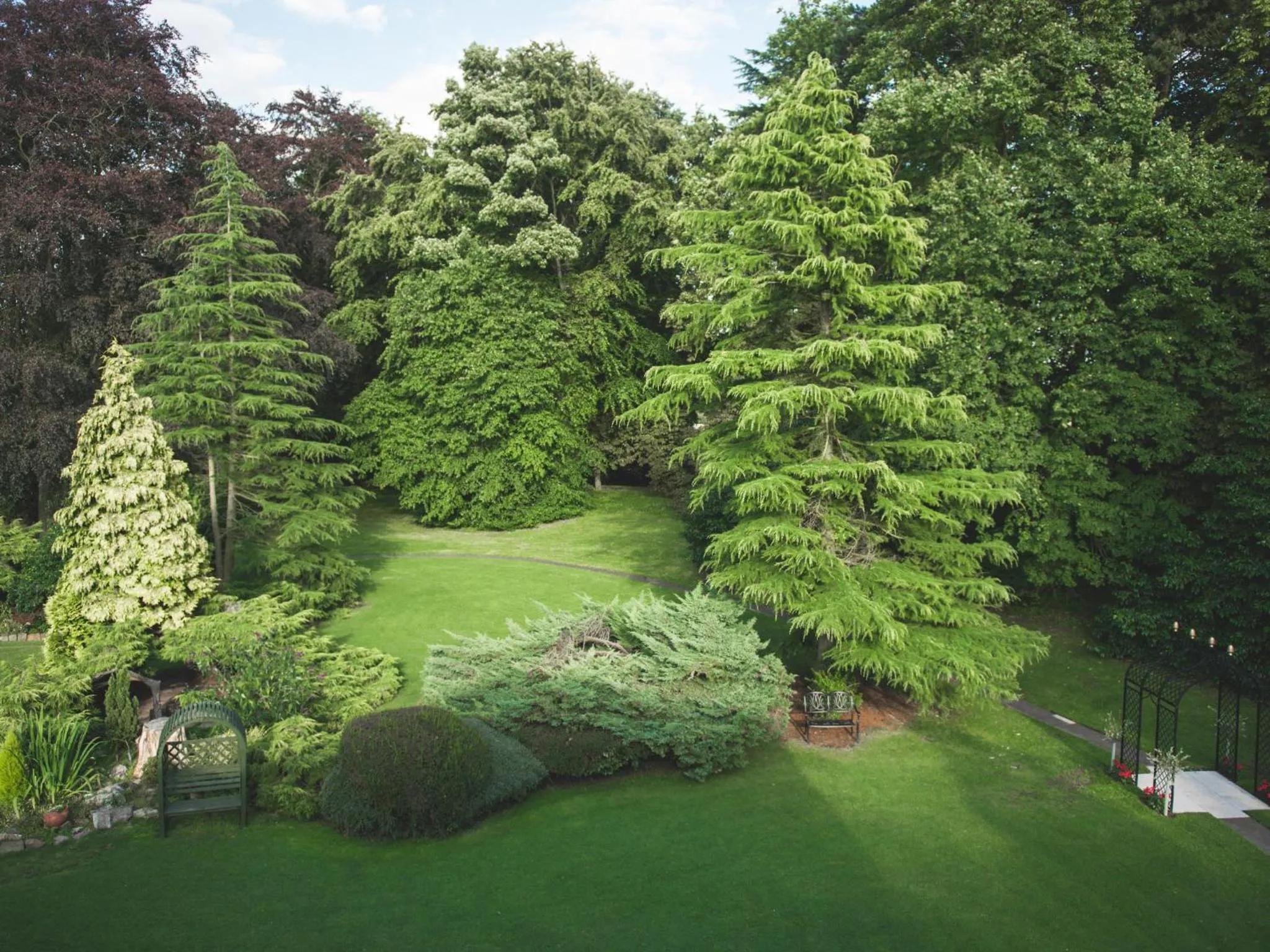 Garden in Oaklands Hall Hotel Sure Hotel Collection by Best Western