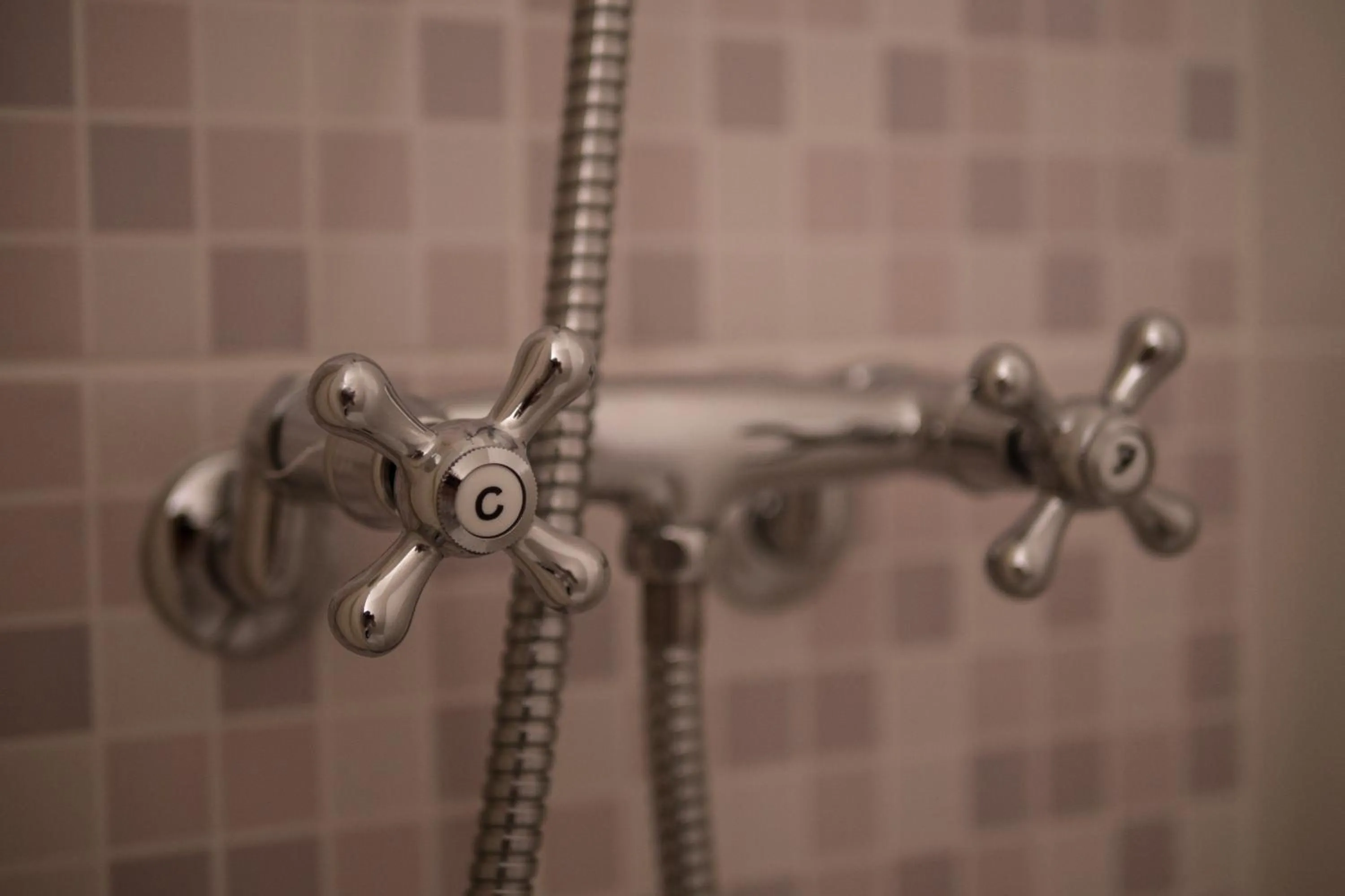 Shower in Le Bannier Hotel Restaurant