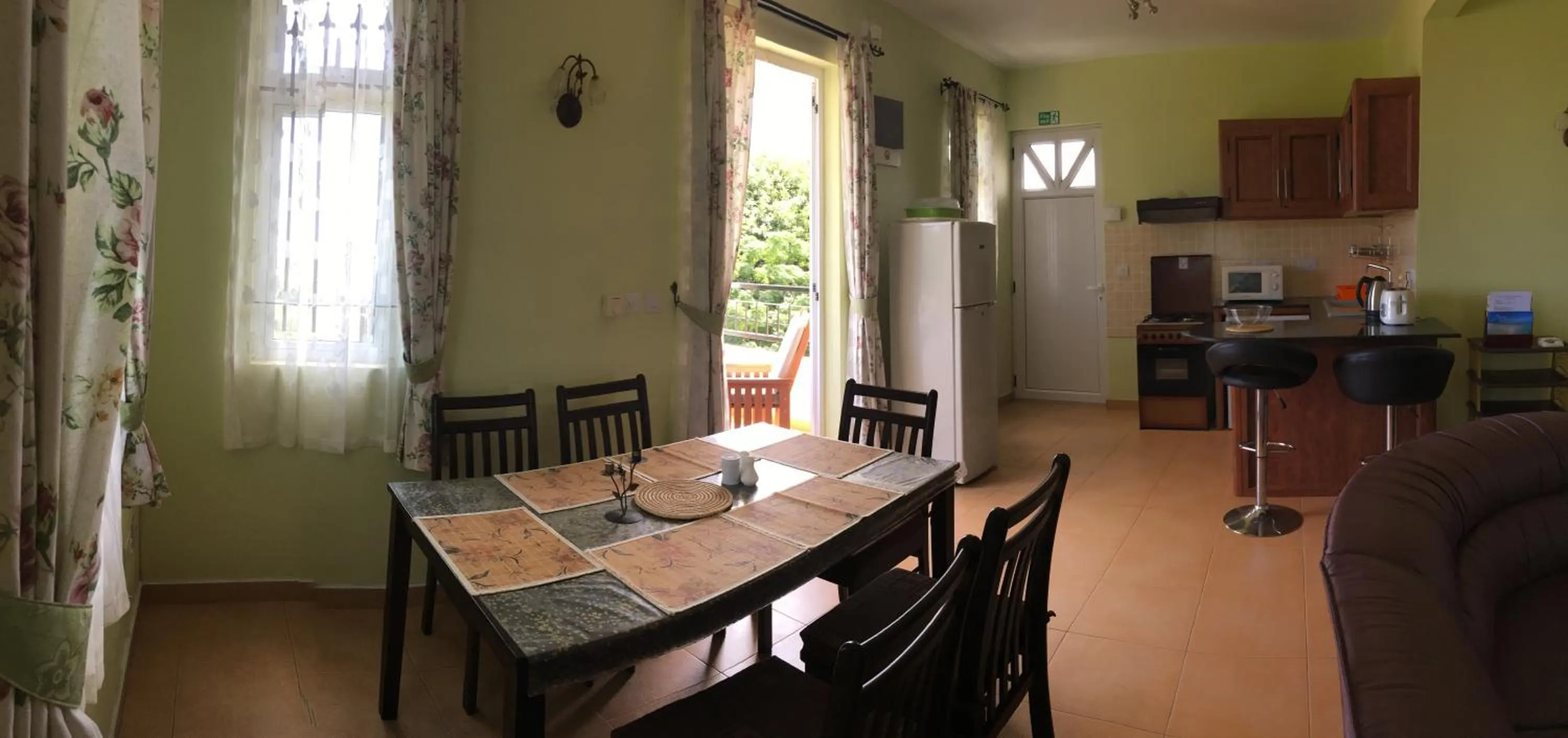 Kitchen or kitchenette in Trou Aux Biches Self Catering Apartment