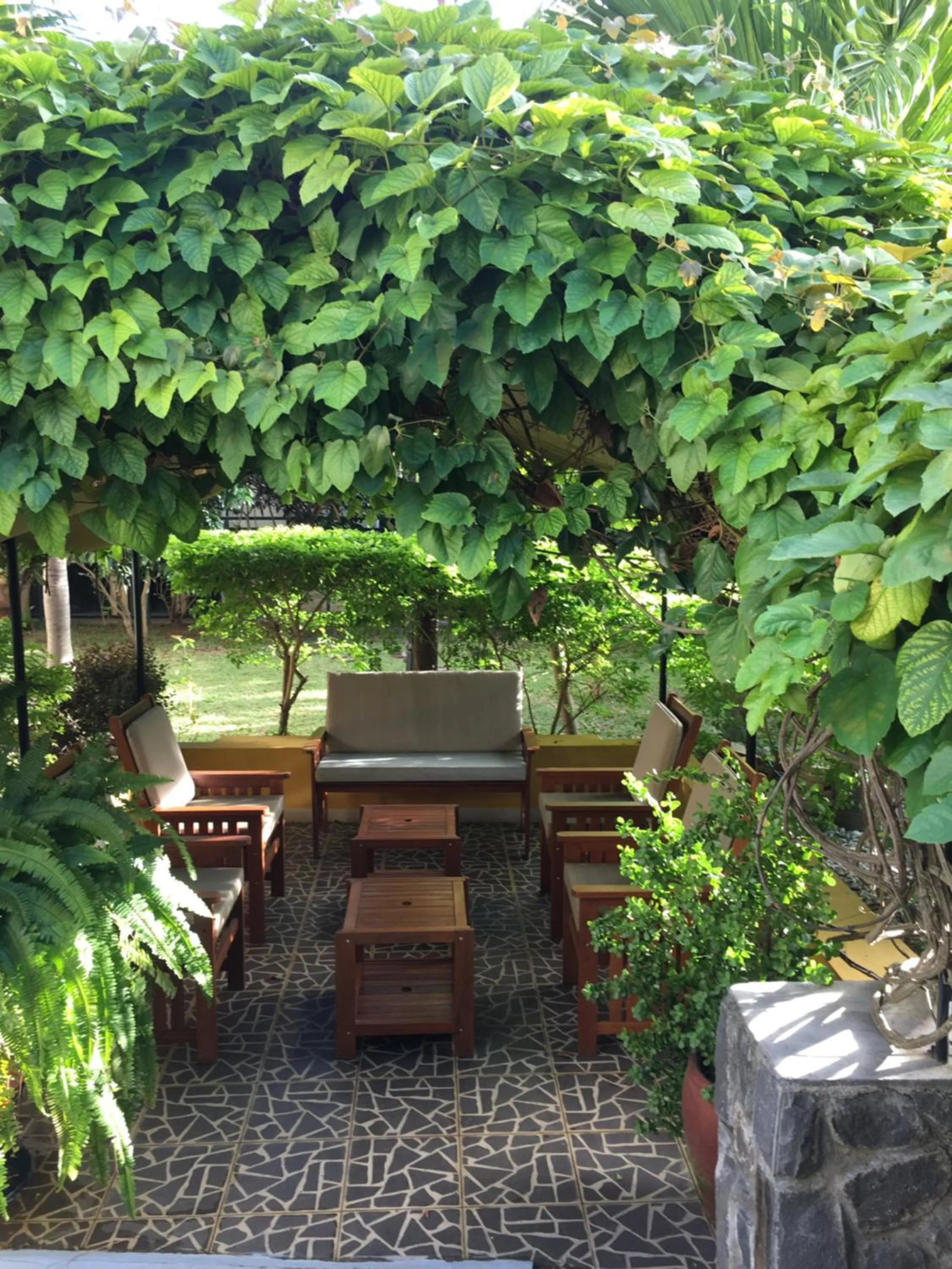 Patio in Trou Aux Biches Self Catering Apartment