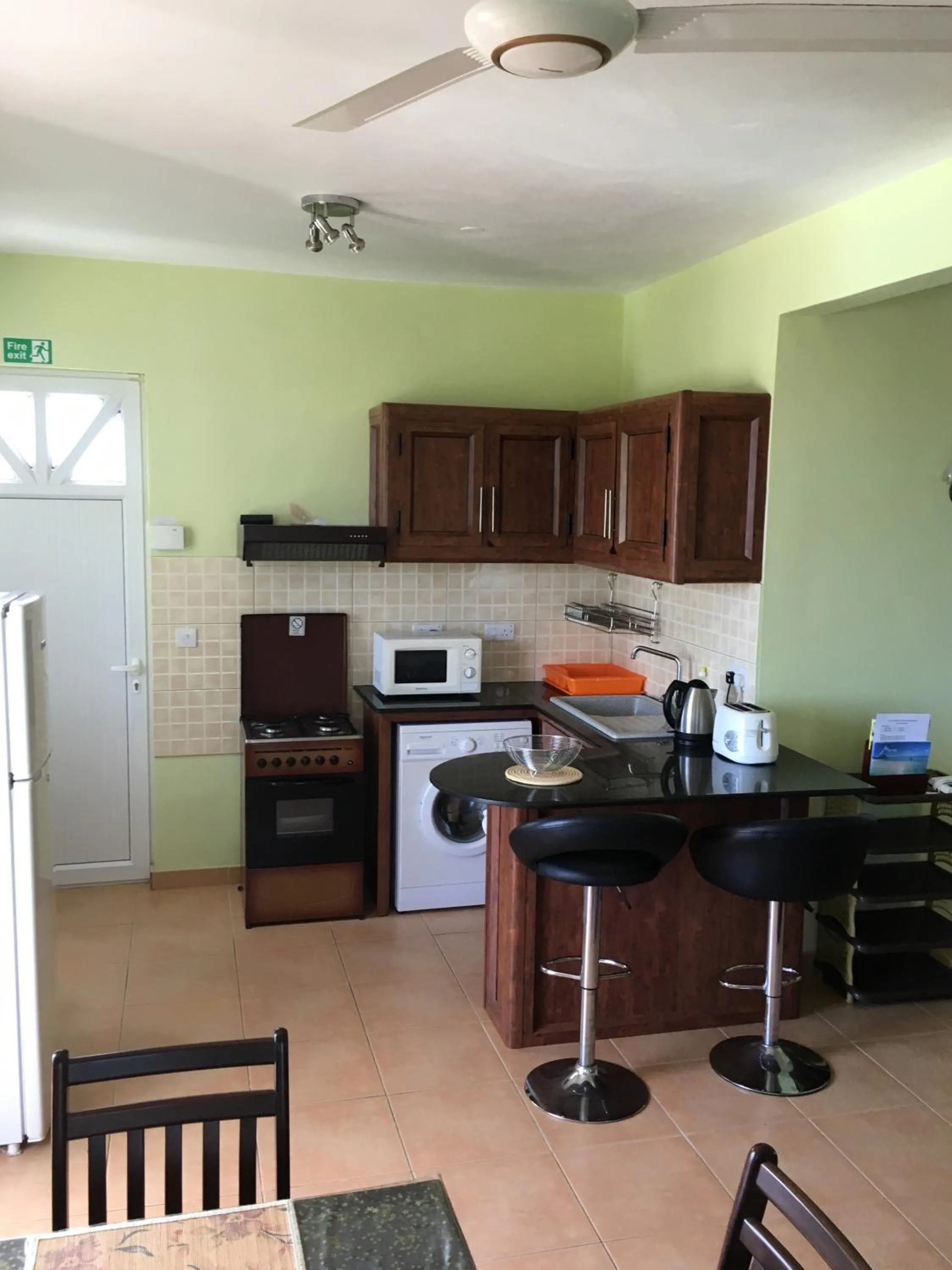 Kitchen or kitchenette in Trou Aux Biches Self Catering Apartment