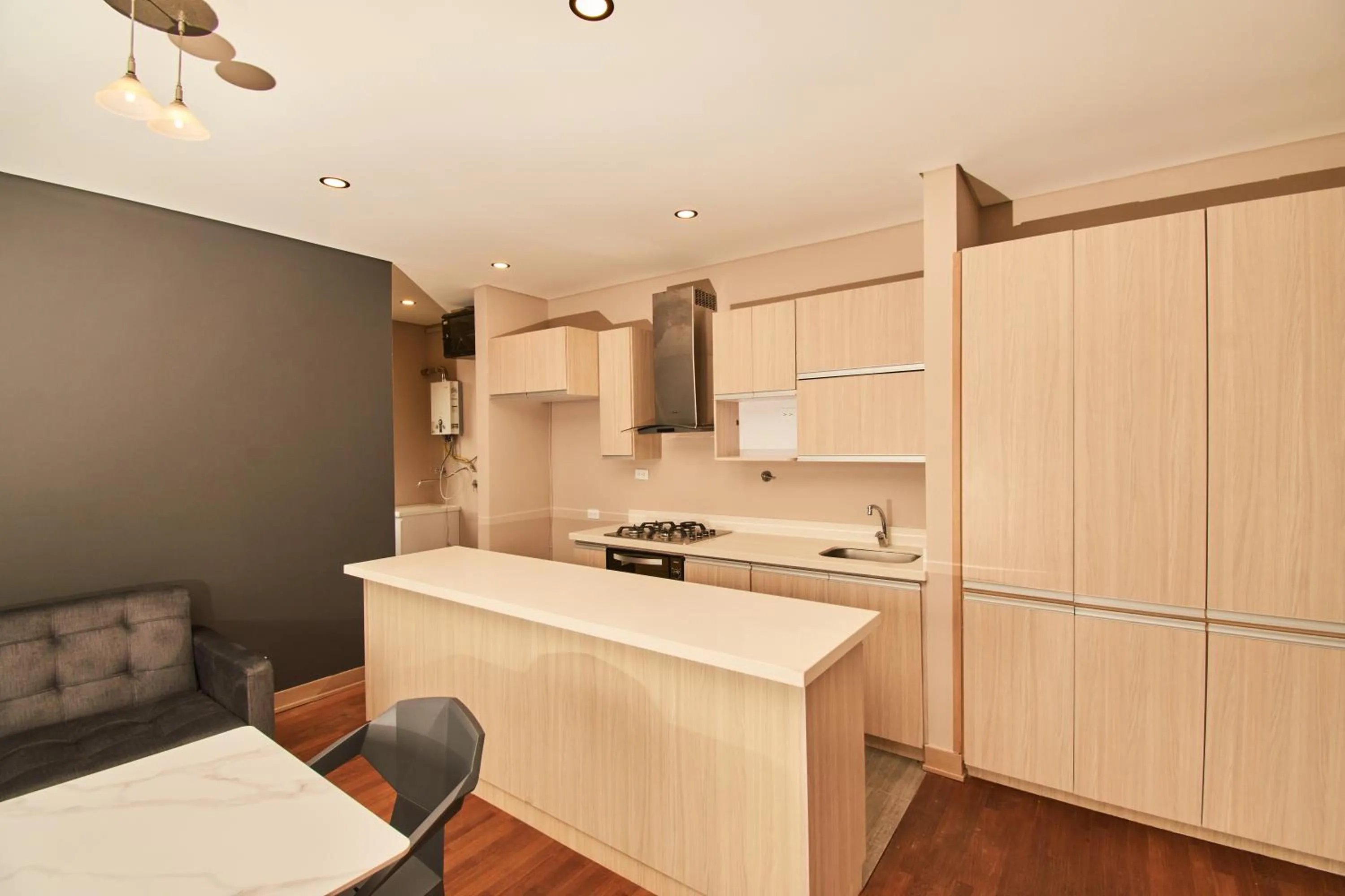 Kitchen or kitchenette in Kokumi by Bernalo Hotels