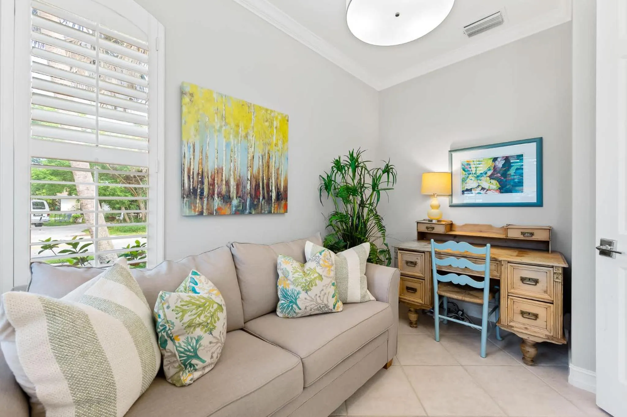 Seating area in Neapolitan Vacation Rental