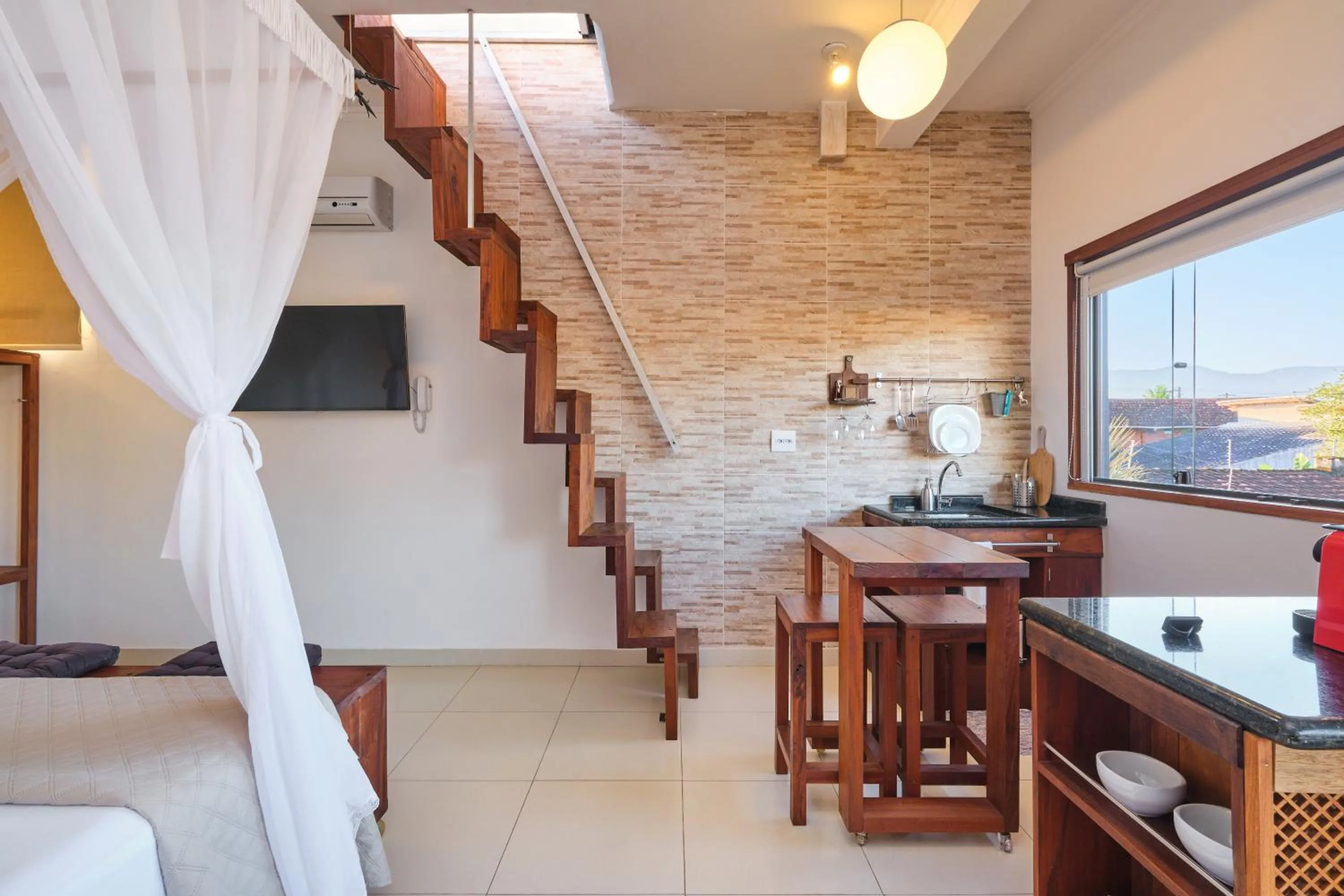 Studio with Terrace in Pousada Ubatuba Flats