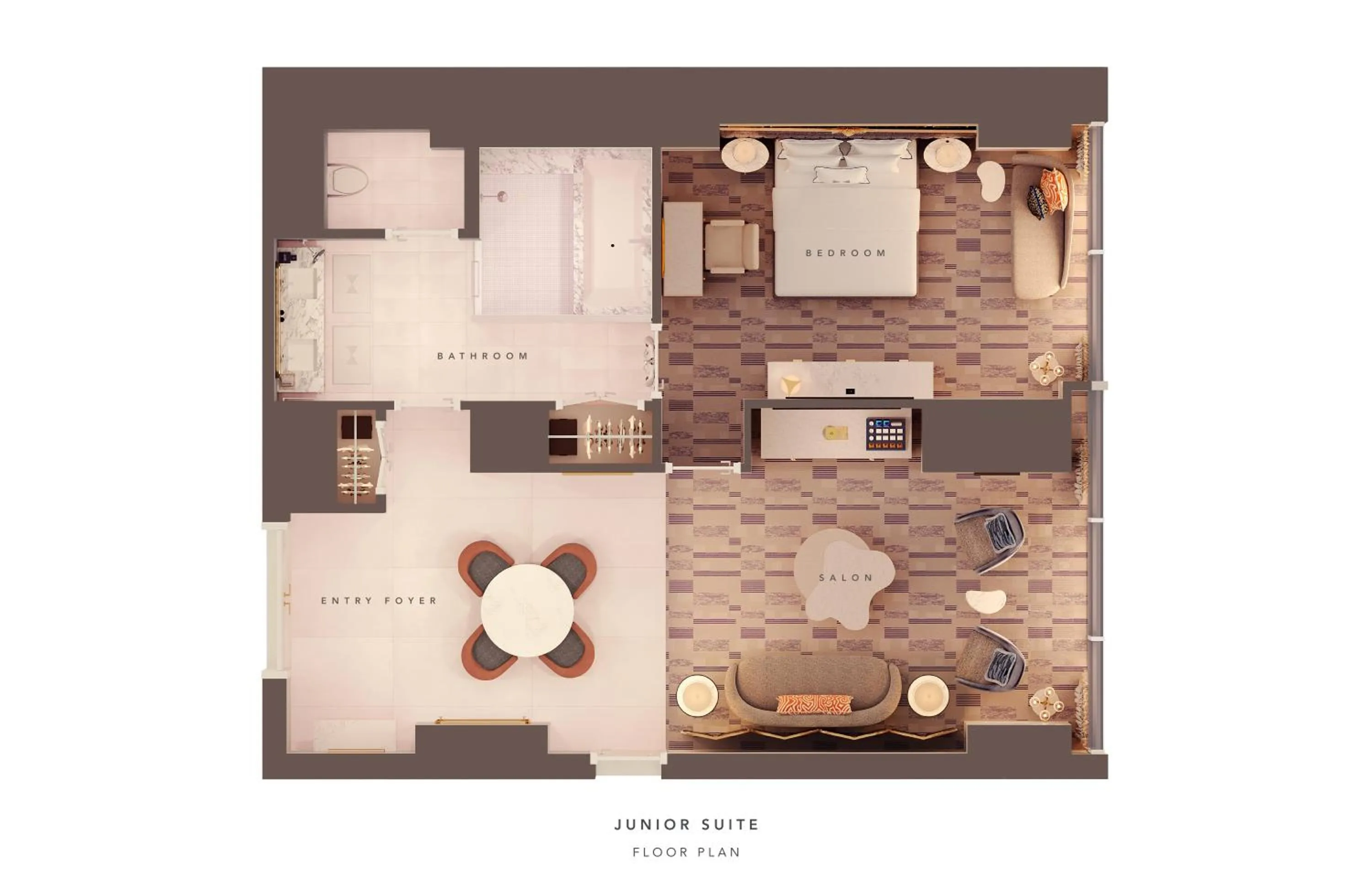 Floor plan in Fontainebleau Las Vegas