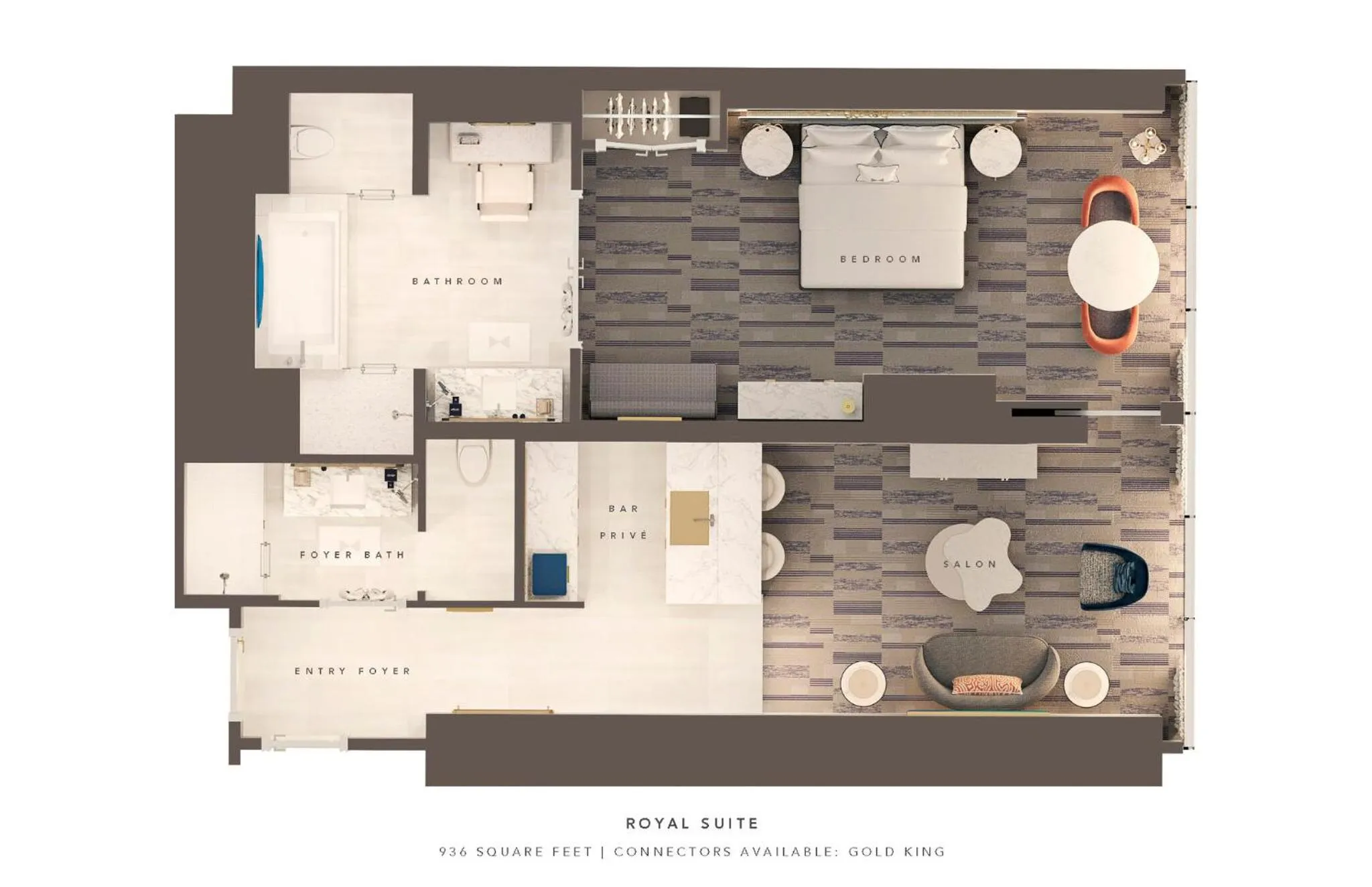 Floor plan in Fontainebleau Las Vegas