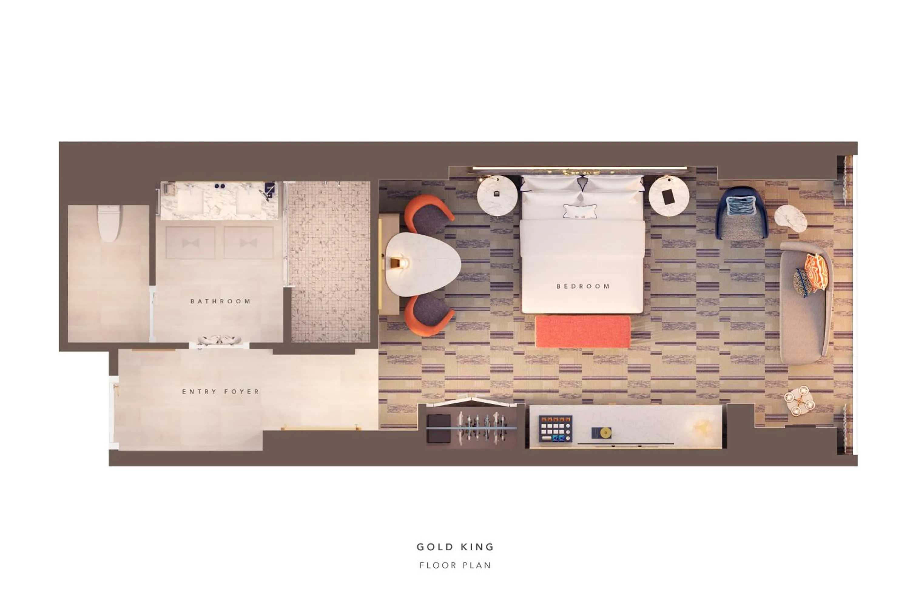 Floor plan in Fontainebleau Las Vegas