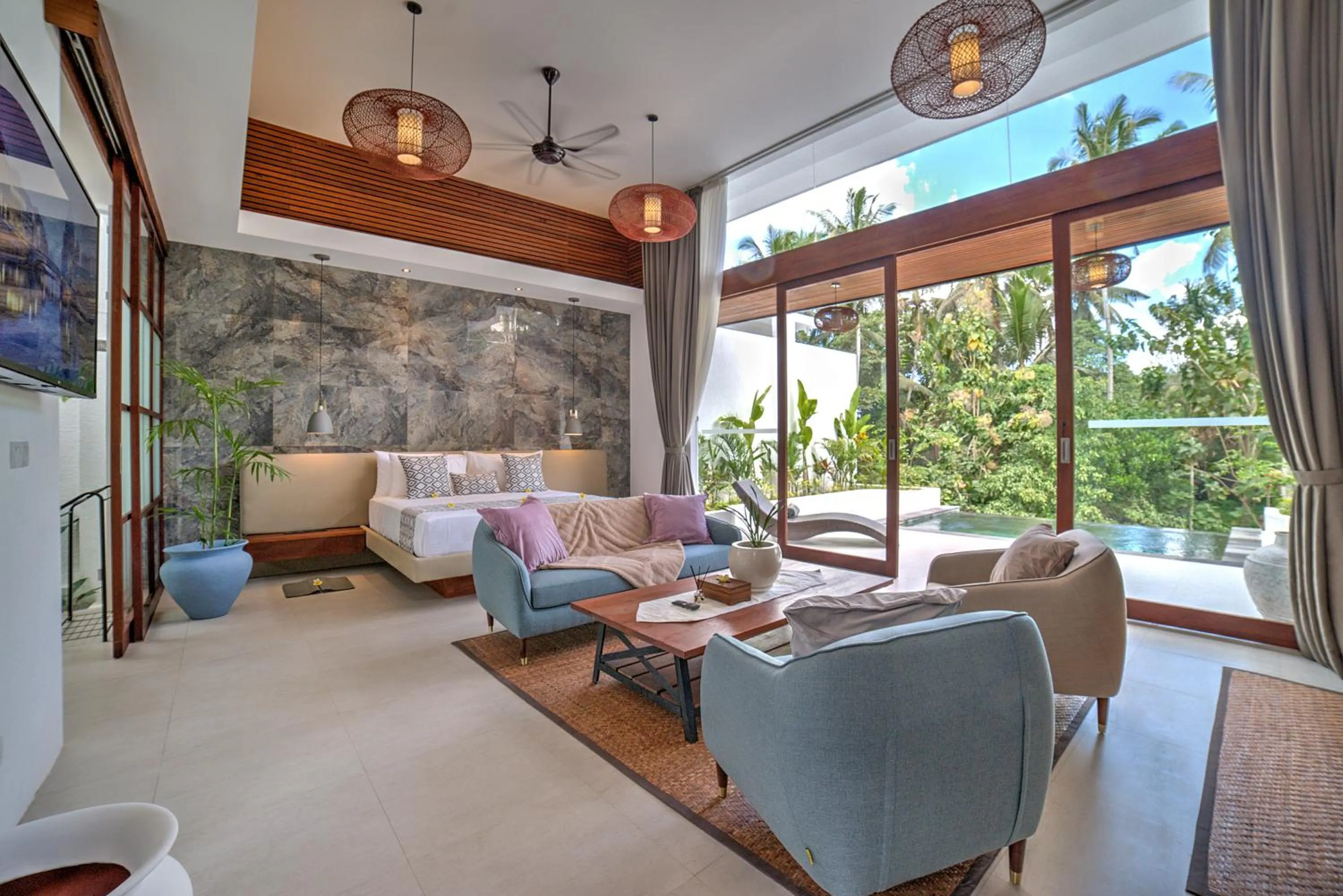 Living room in The Studios Ubud-Adult Only