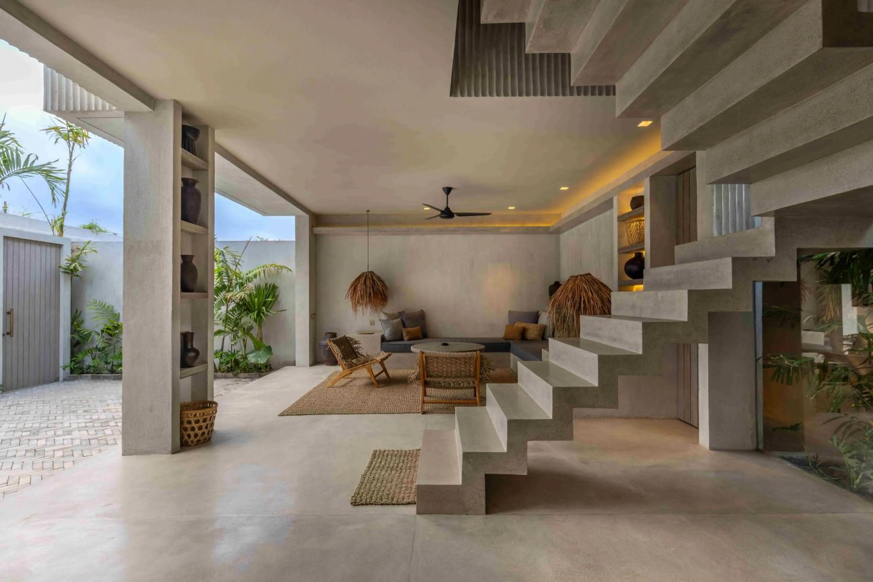 Living room in The Konkret Lombok