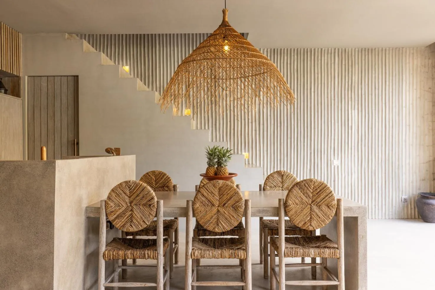 Dining area in The Konkret Lombok