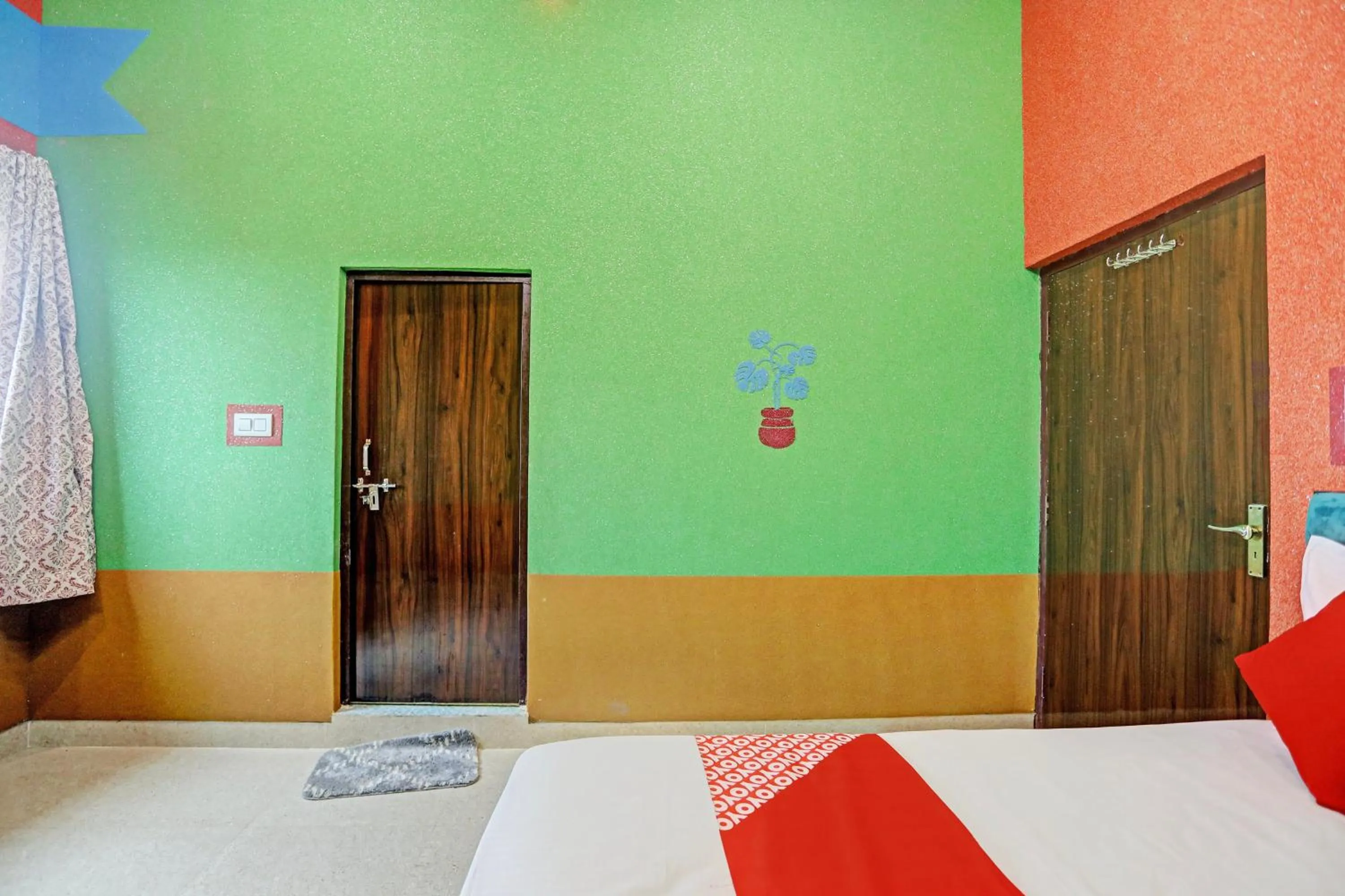 Bedroom, Bed in Hotel O Dwarka