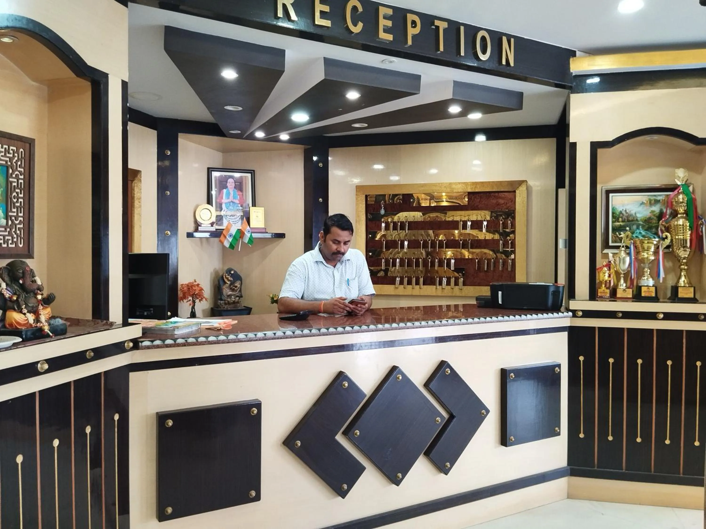 Lobby or reception in Hotel Rising Sun