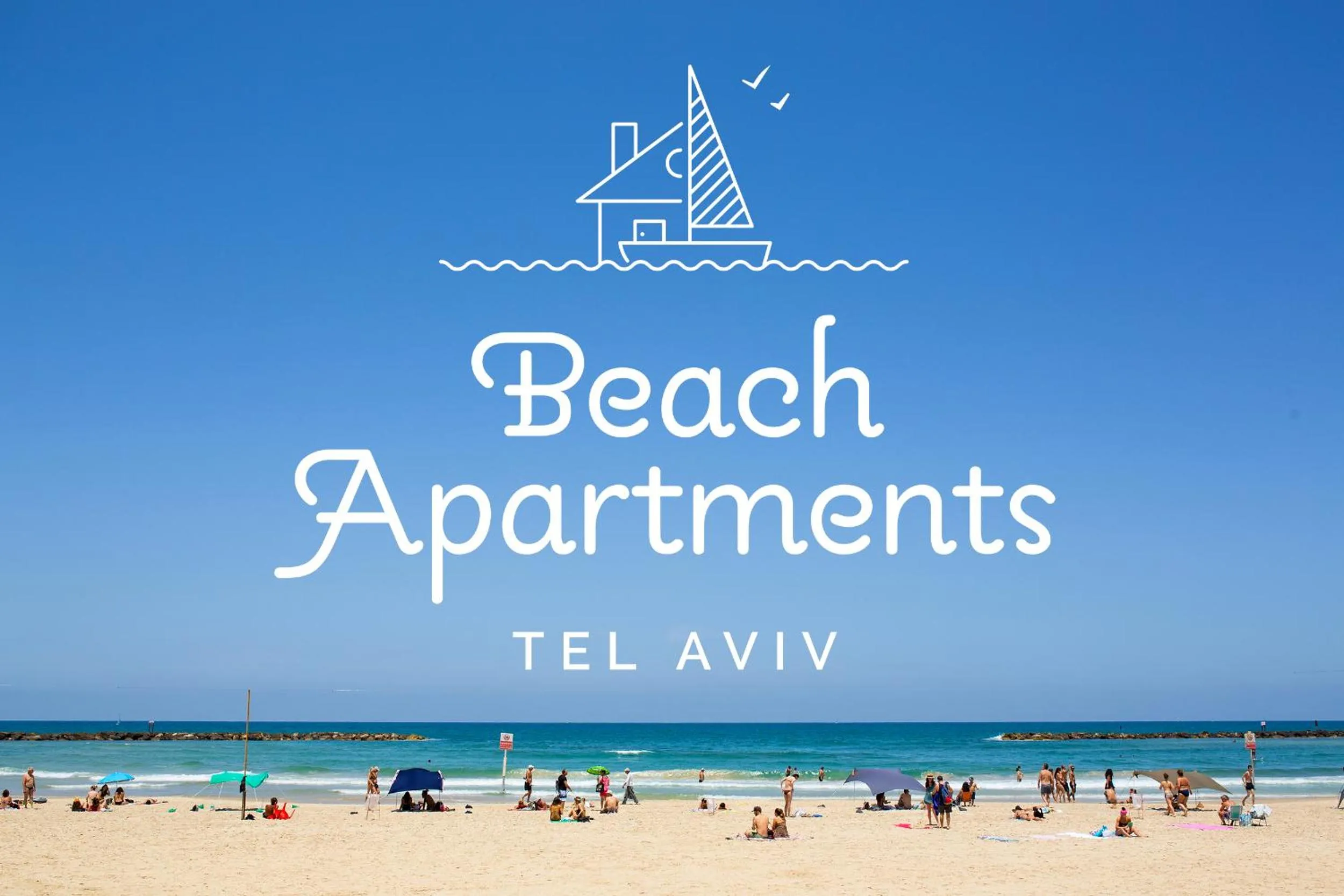 Property logo or sign in Beach Apartments TLV