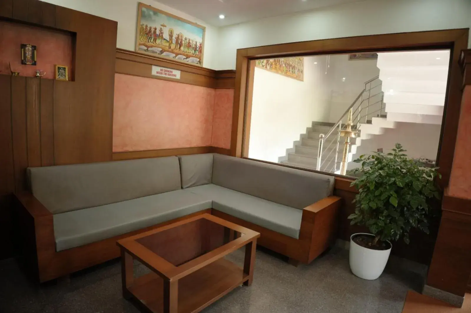 Seating area in Padmatheertham Inn Seating area in Padmatheertham Inn