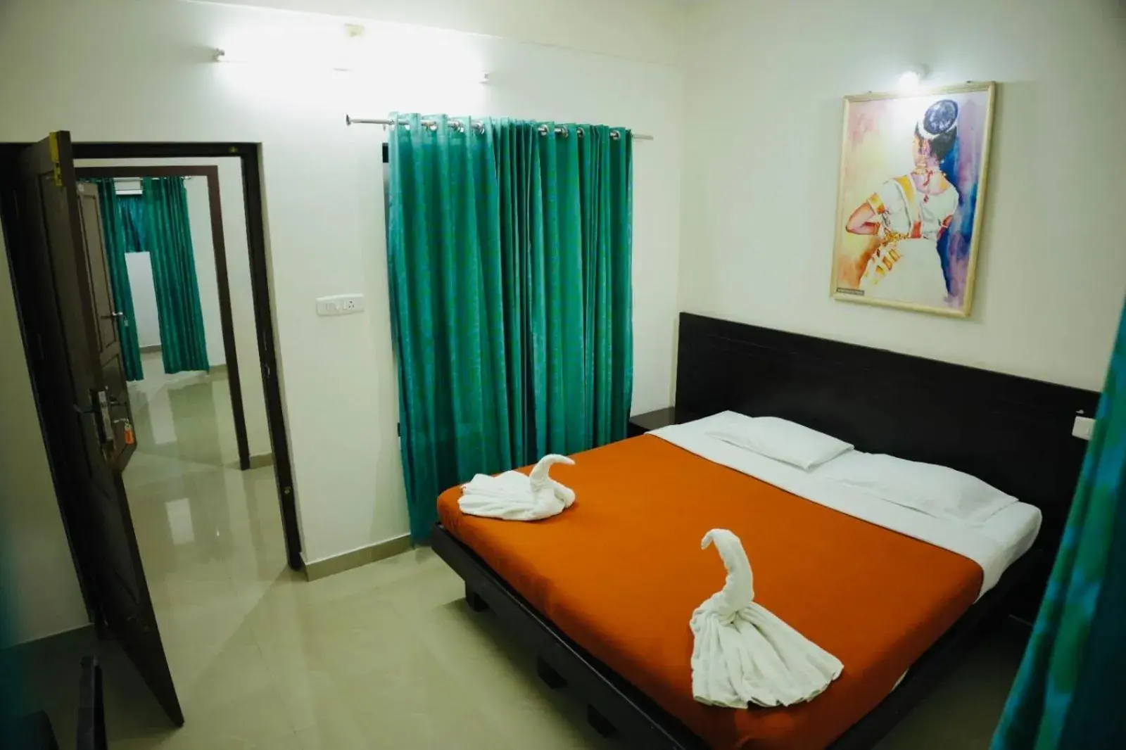 Bedroom, Bed in Padmatheertham Inn Bedroom, Bed in Padmatheertham Inn