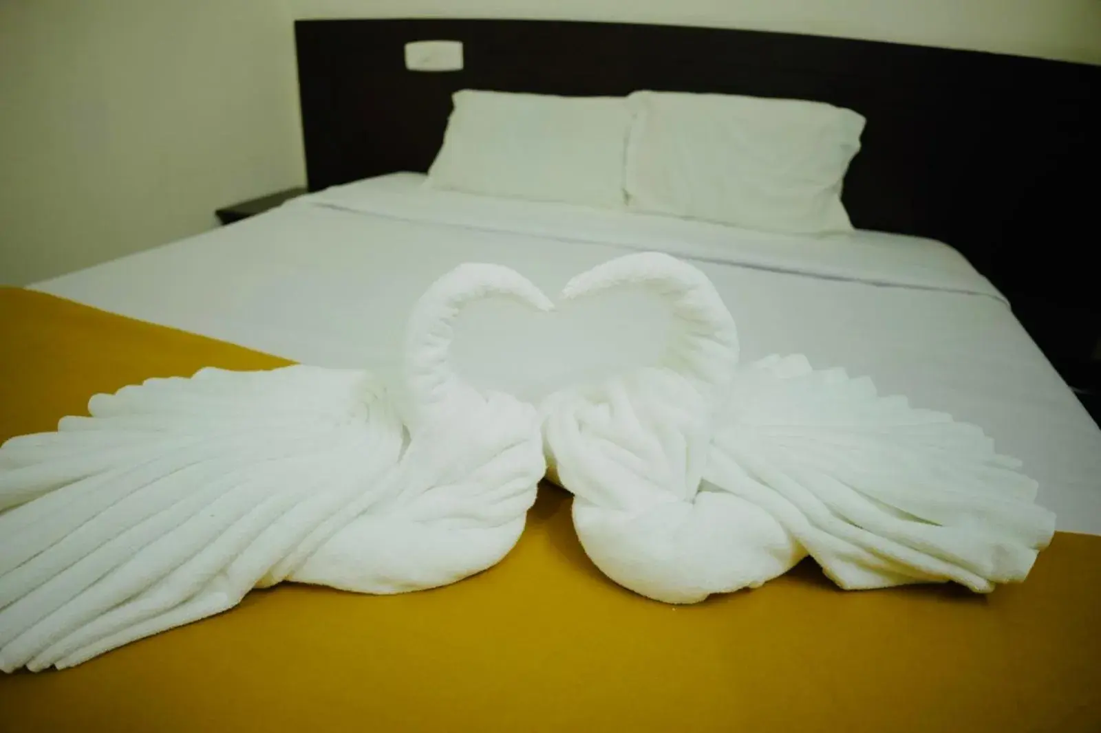 Bed in Padmatheertham Inn Bed in Padmatheertham Inn