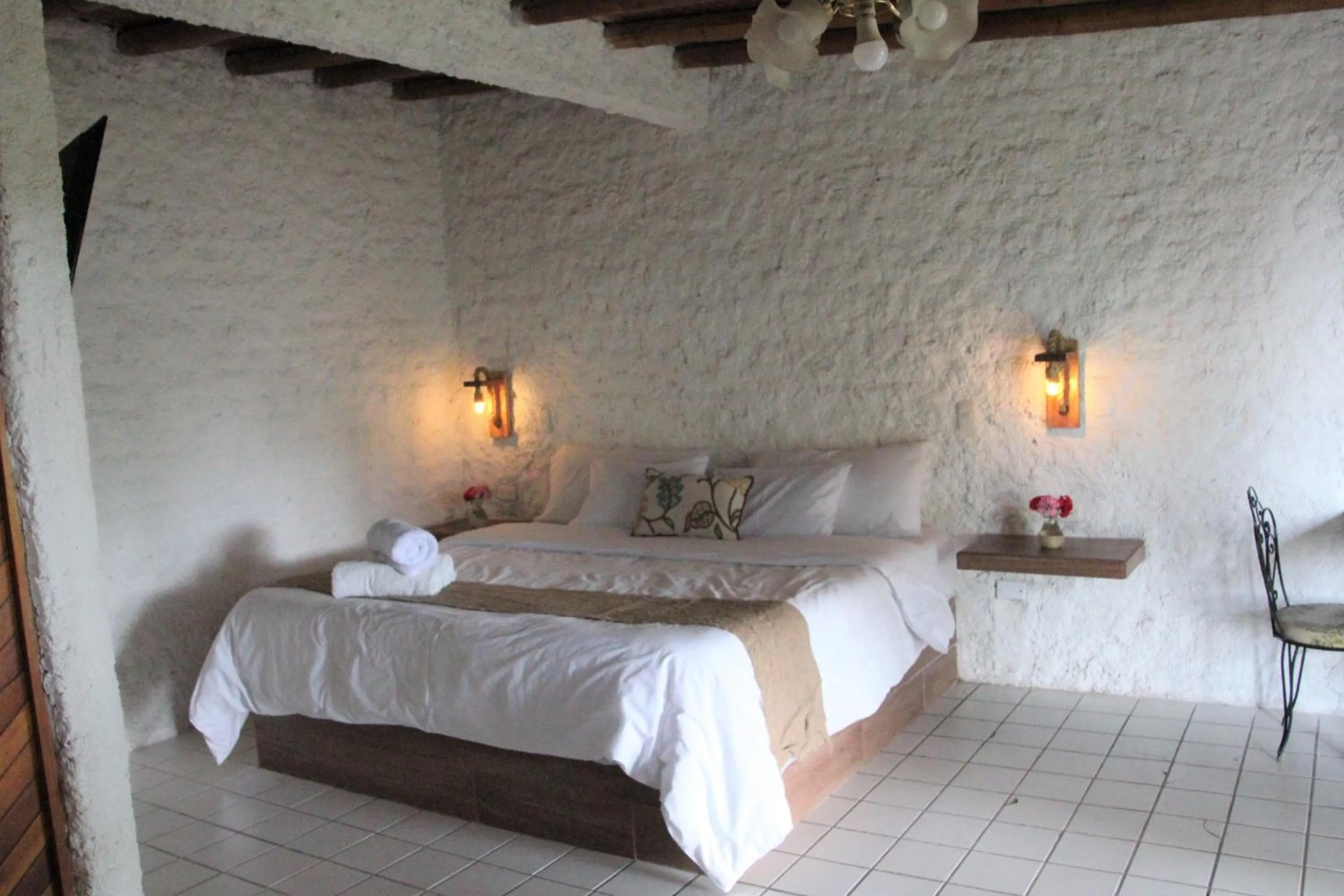 Decorative detail, Bed in Hotel Fundo El Arrabal